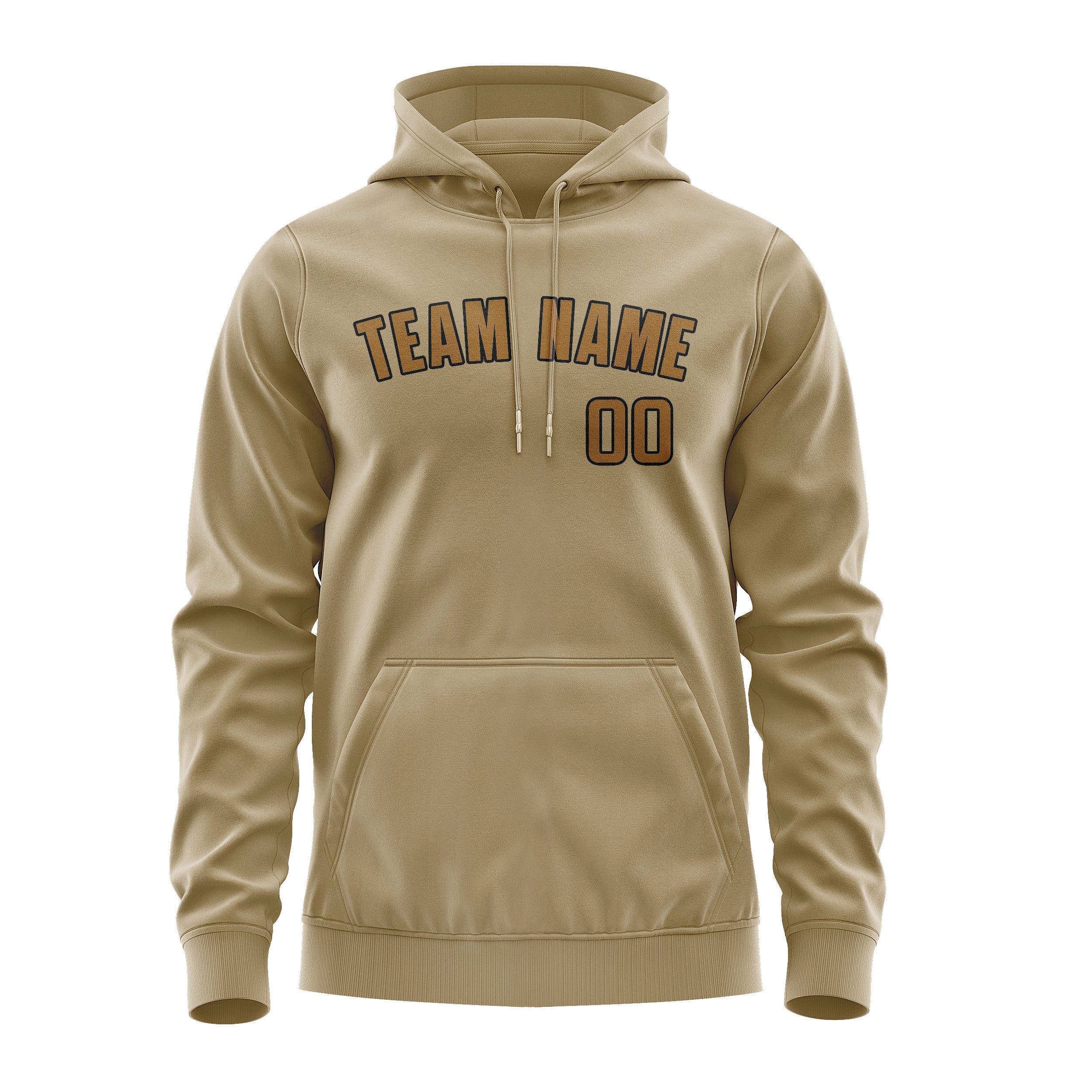 Custom Light Khaki Khaki Hoodie