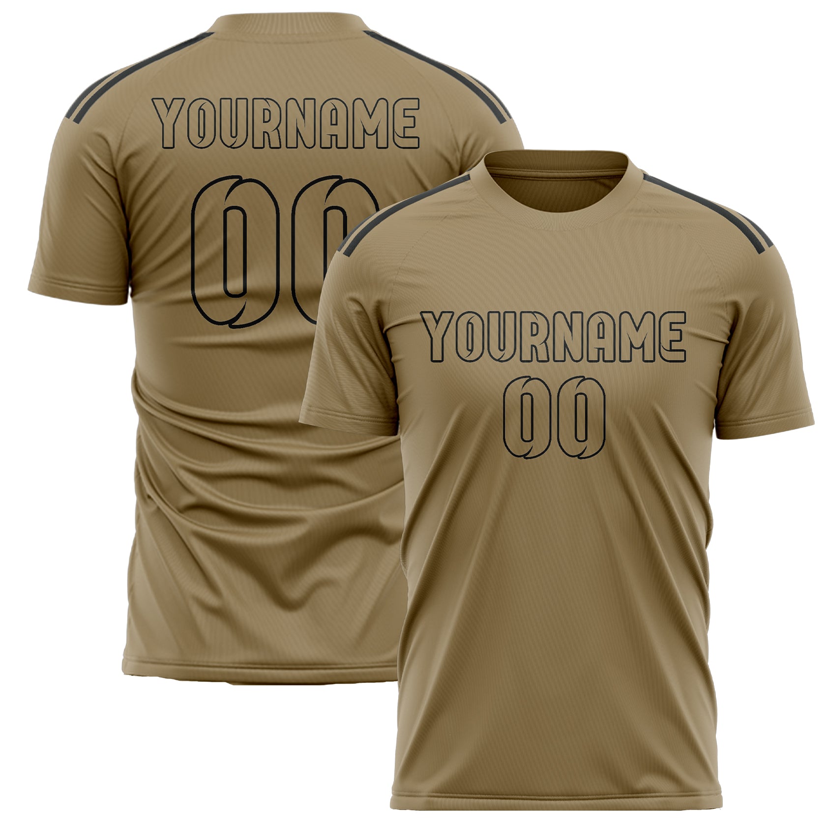 Custom Light Khaki Light Khaki Soccer Jersey