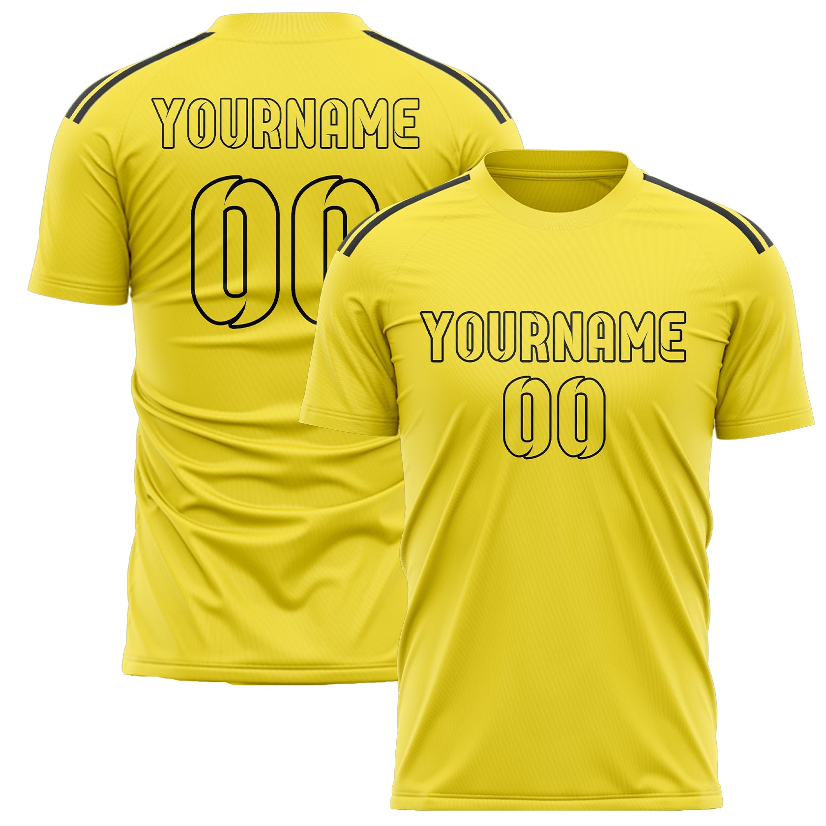 Custom Light Yellow Light Yellow Soccer Jersey