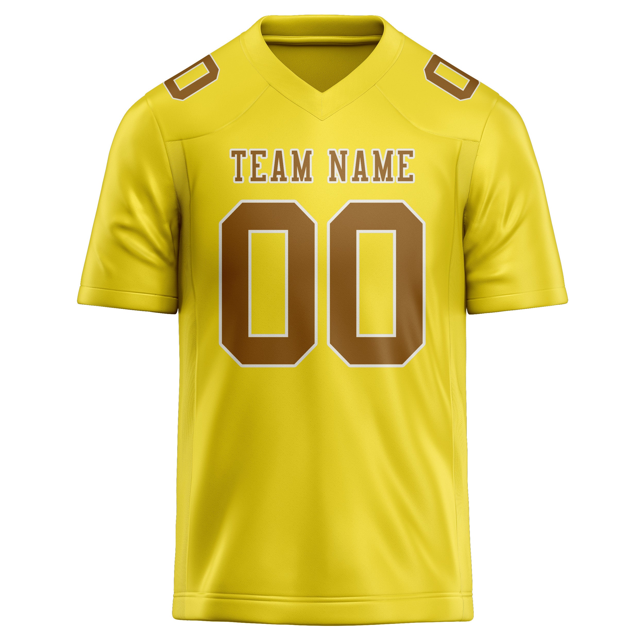 Custom Light Yellow Khaki Football Jersey