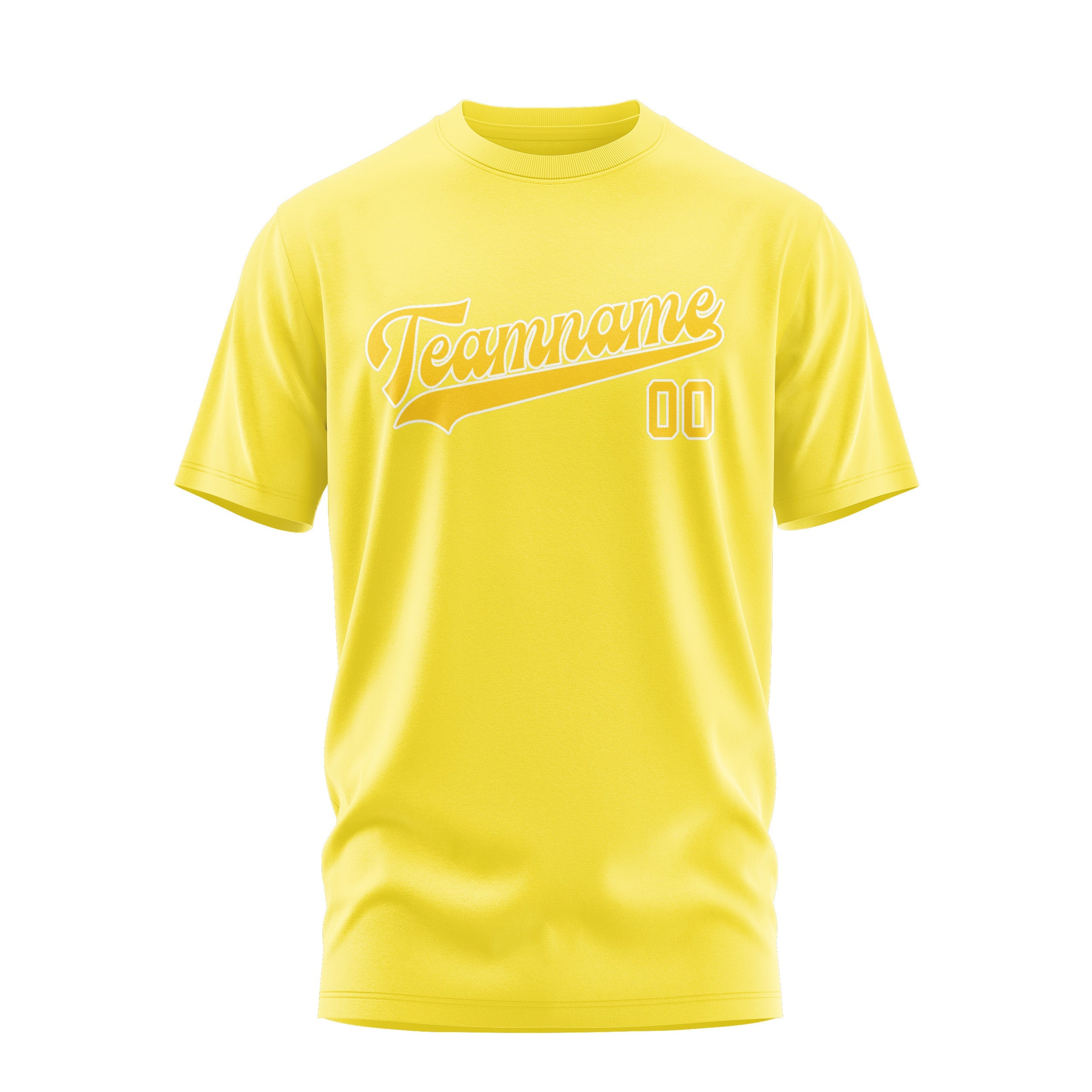 Custom Light Yellow Gold T-Shirt
