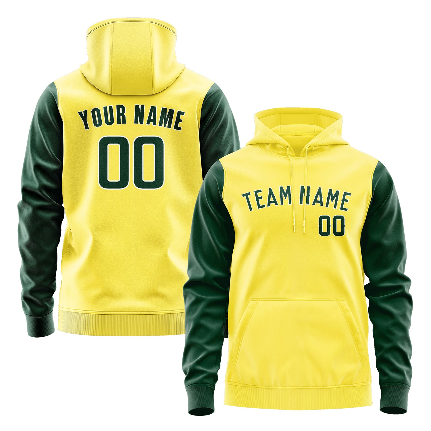 Custom Light Yellow Green Hoodie 2626050526B31805