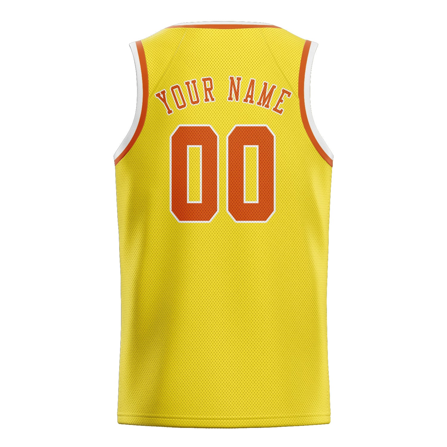 Custom Light Yellow Orange Basketball Jersey