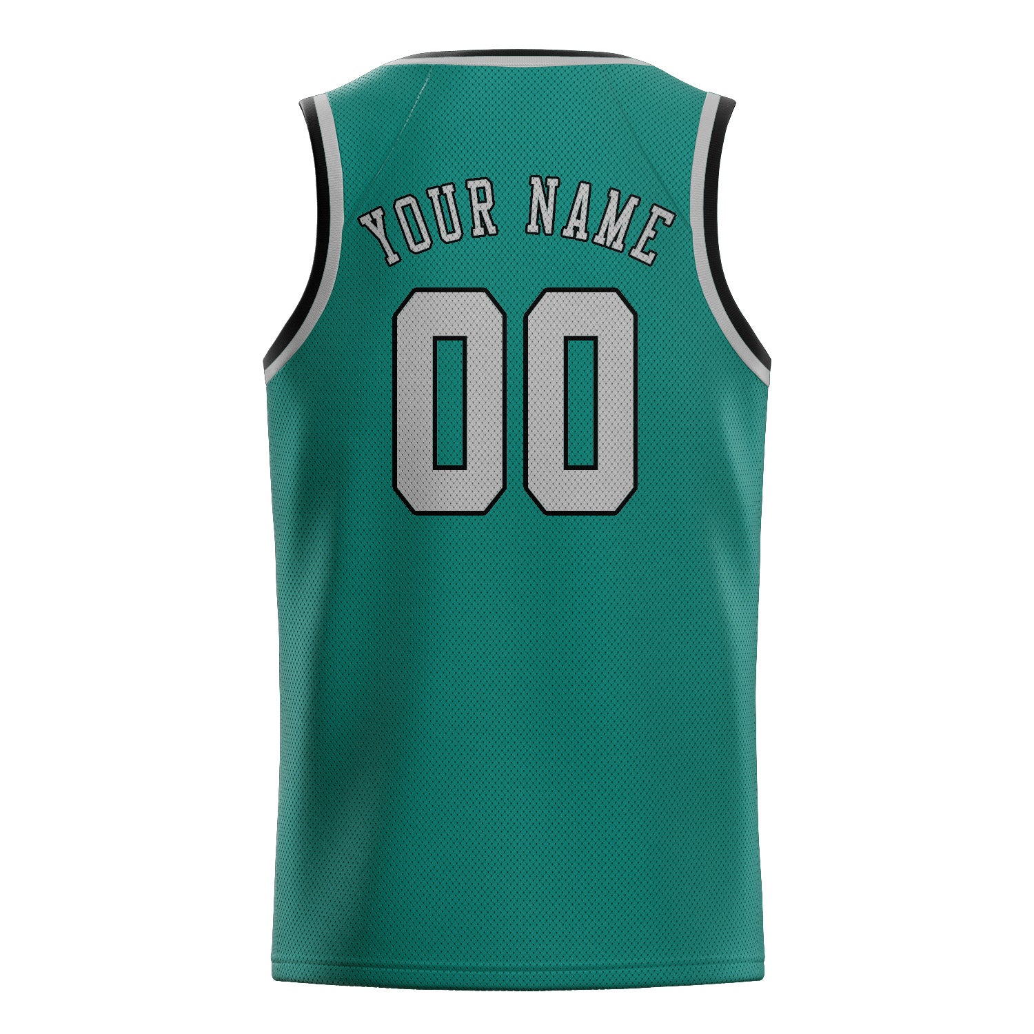 Custom Blue Green Gray Basketball Jersey