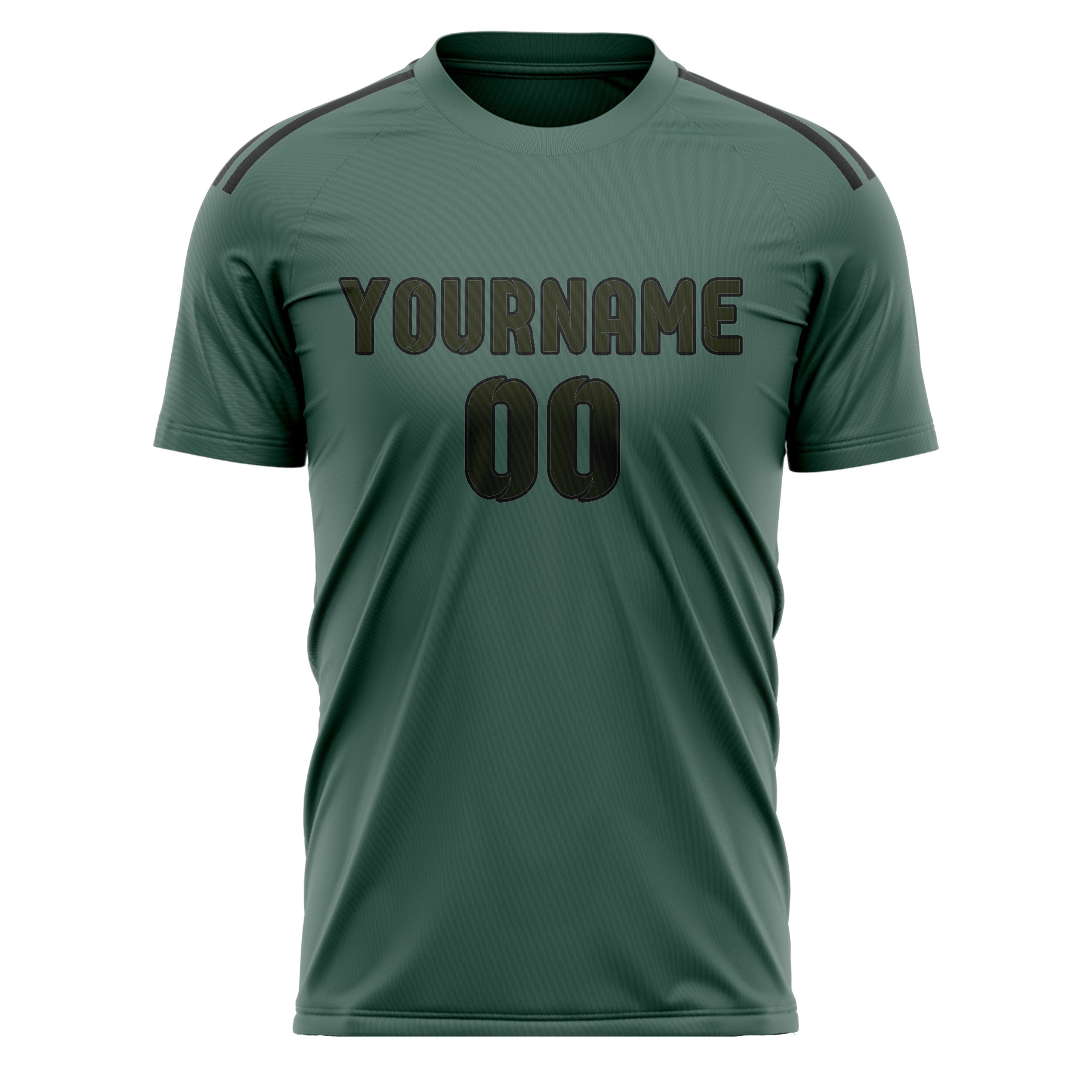 Custom Blue Green Olive Soccer Jersey