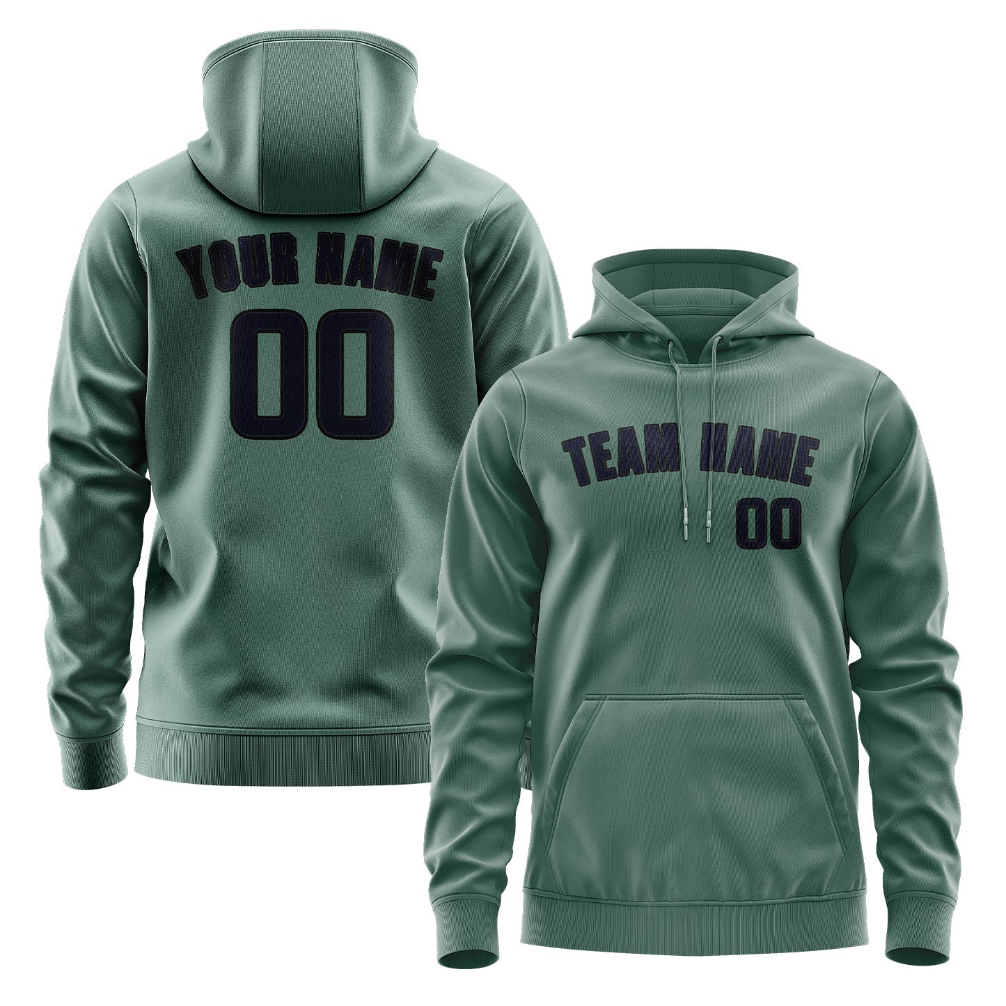 Custom Blue Green Navy Hoodie