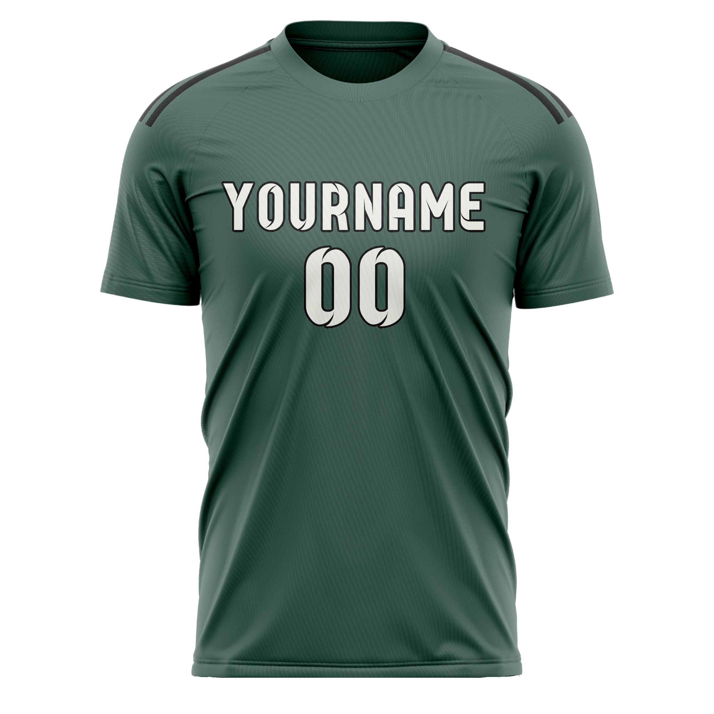 Custom Blue Green White Soccer Jersey