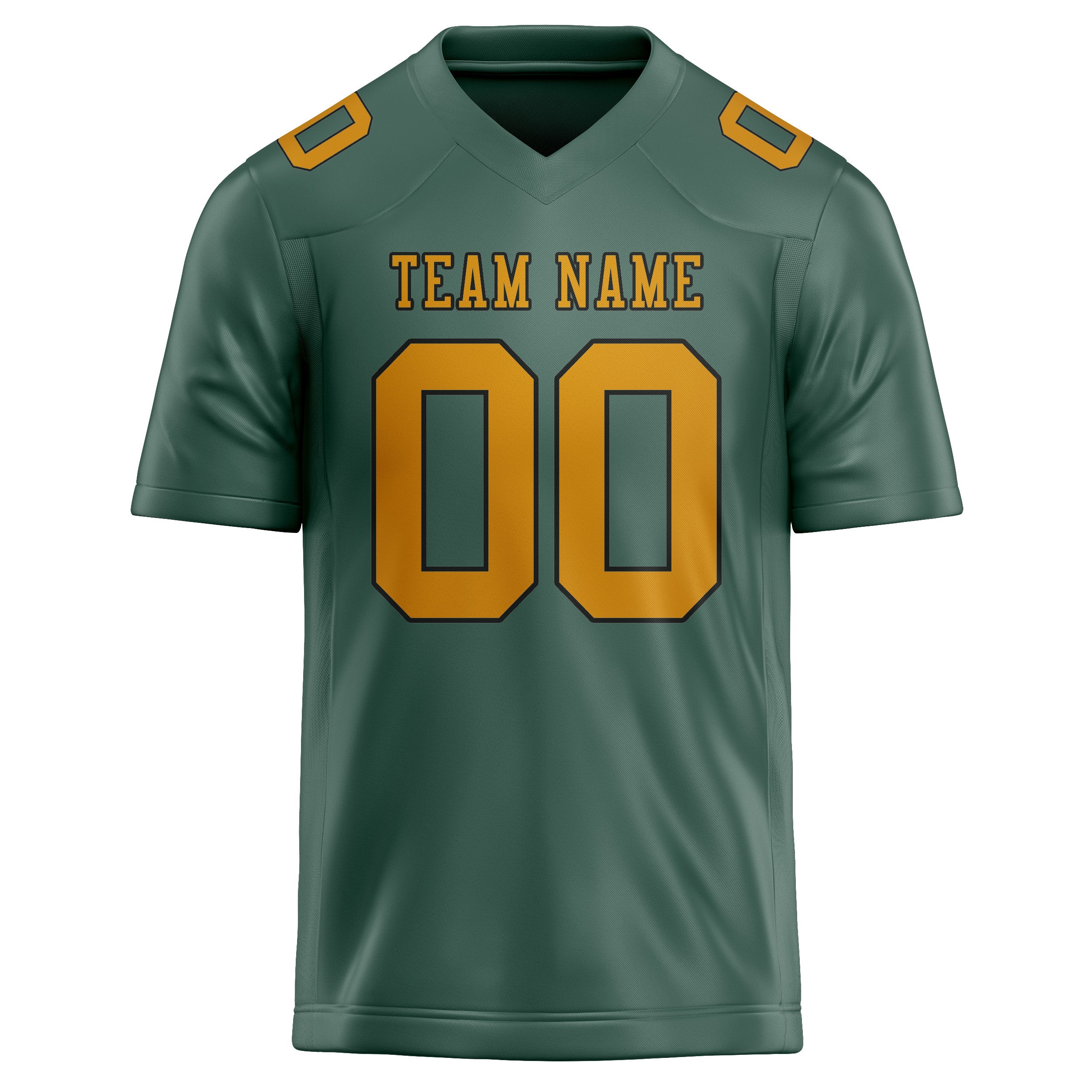 Custom Blue Green Yellow Football Jersey