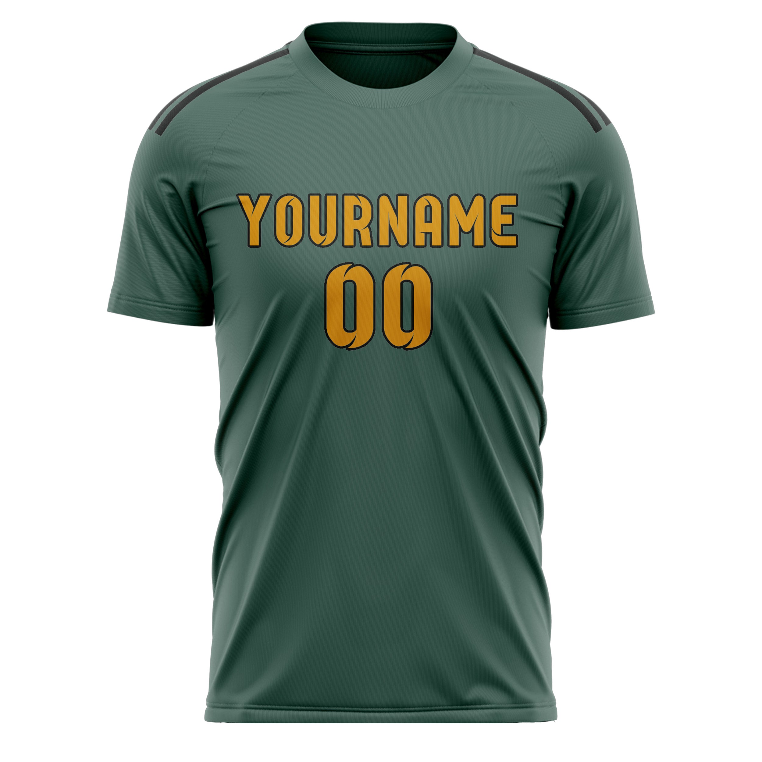 Custom Blue Green Yellow Soccer Jersey