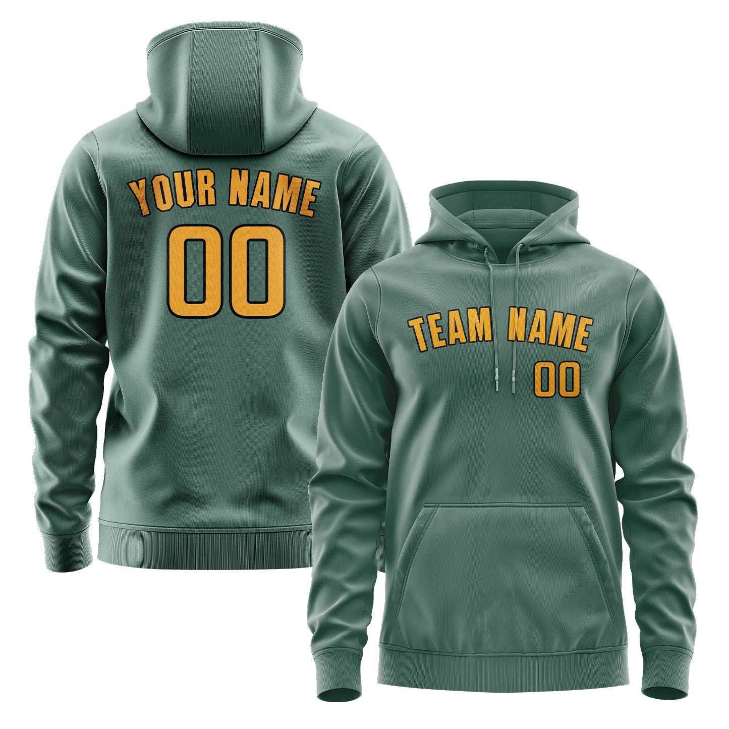 Custom Blue Green Yellow Hoodie