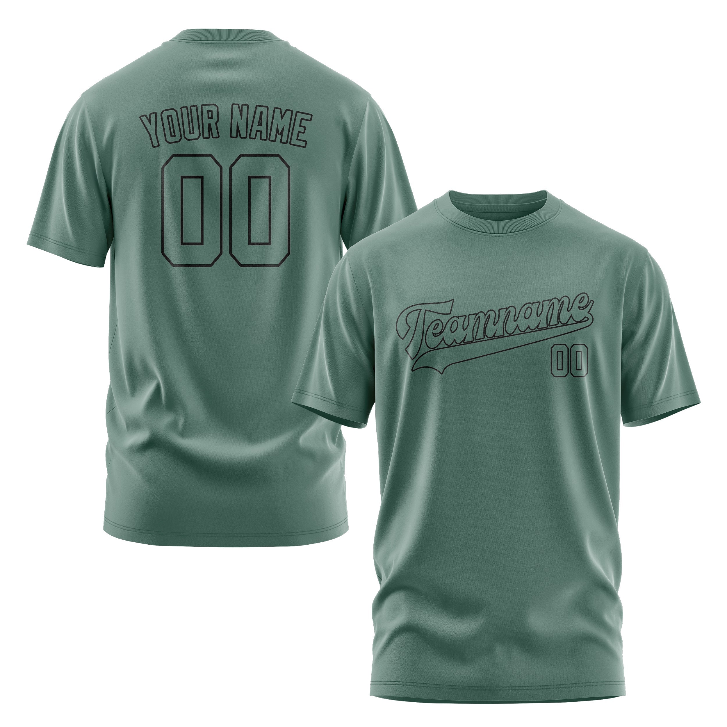 Custom Blue Green Blue Green T-Shirt