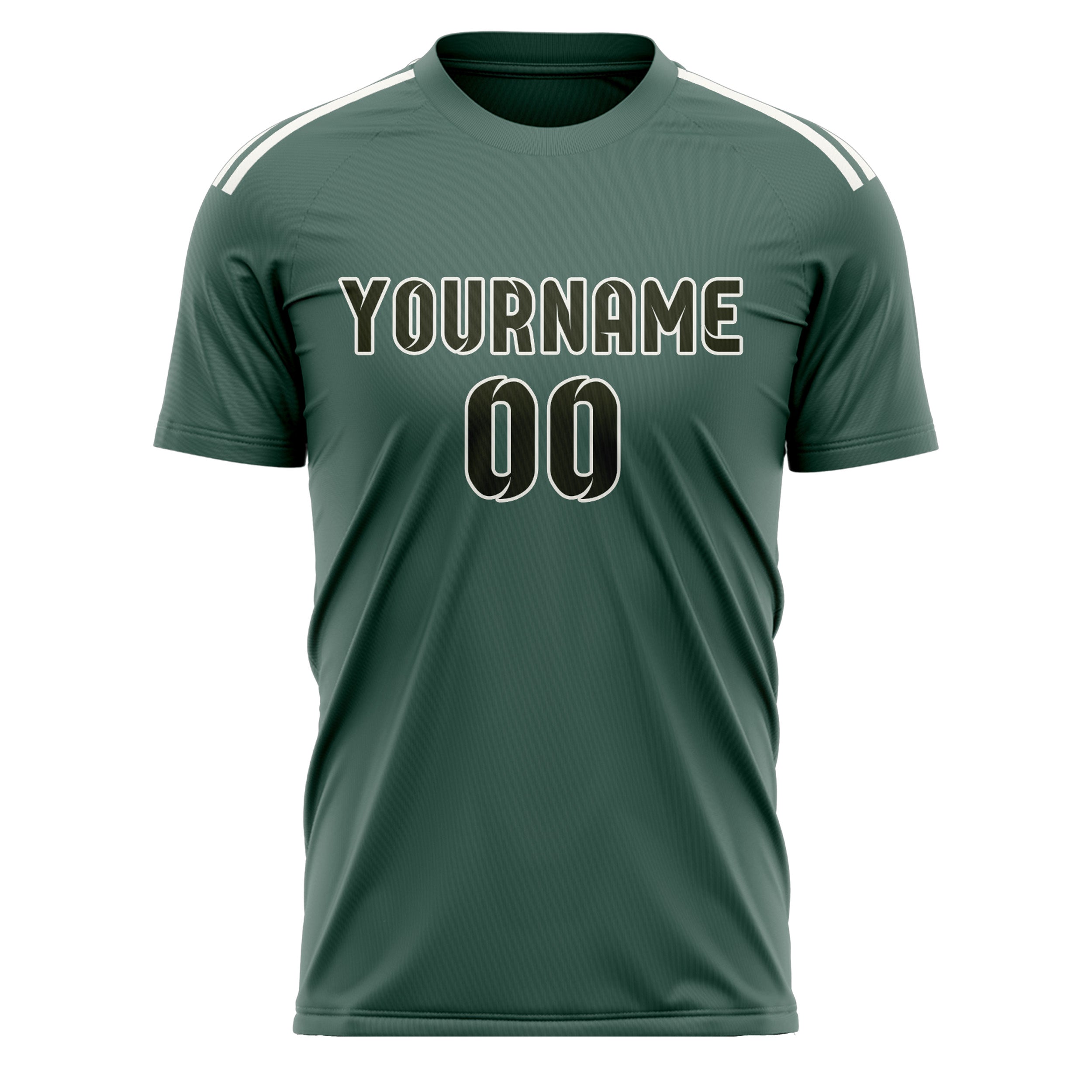 Custom Blue Green Olive Soccer Jersey