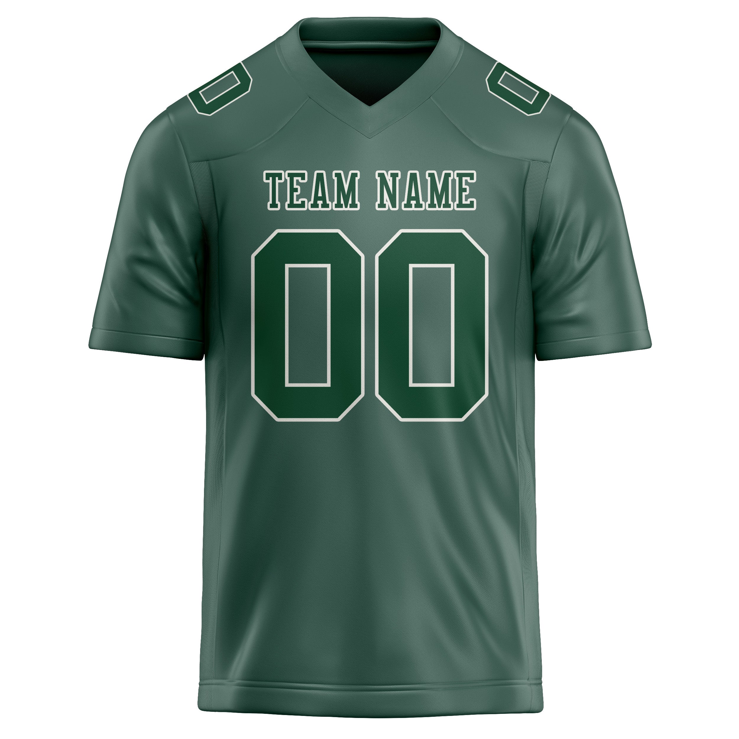 Custom Blue Green Green Football Jersey