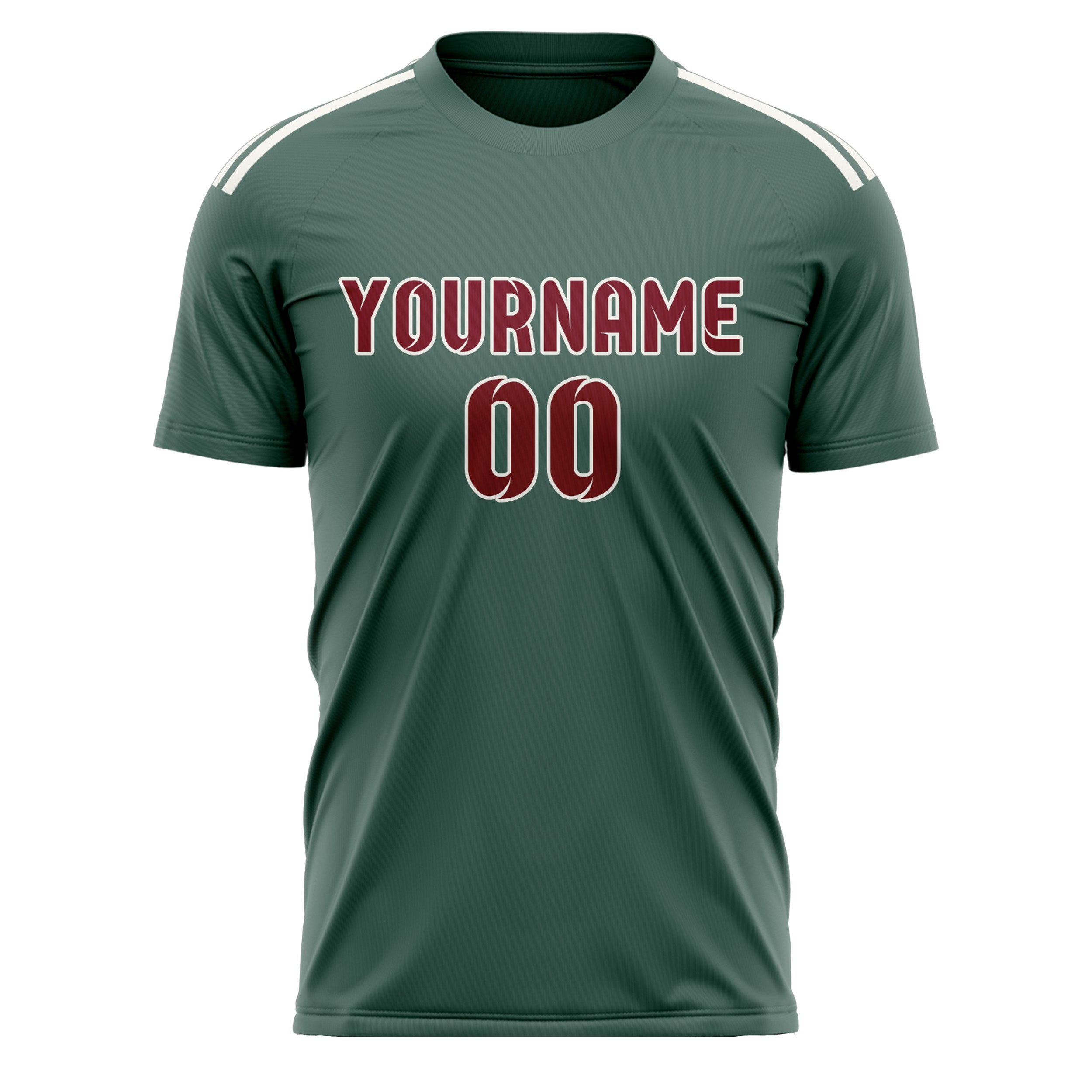 Custom Blue Green Crimson Red Soccer Jersey