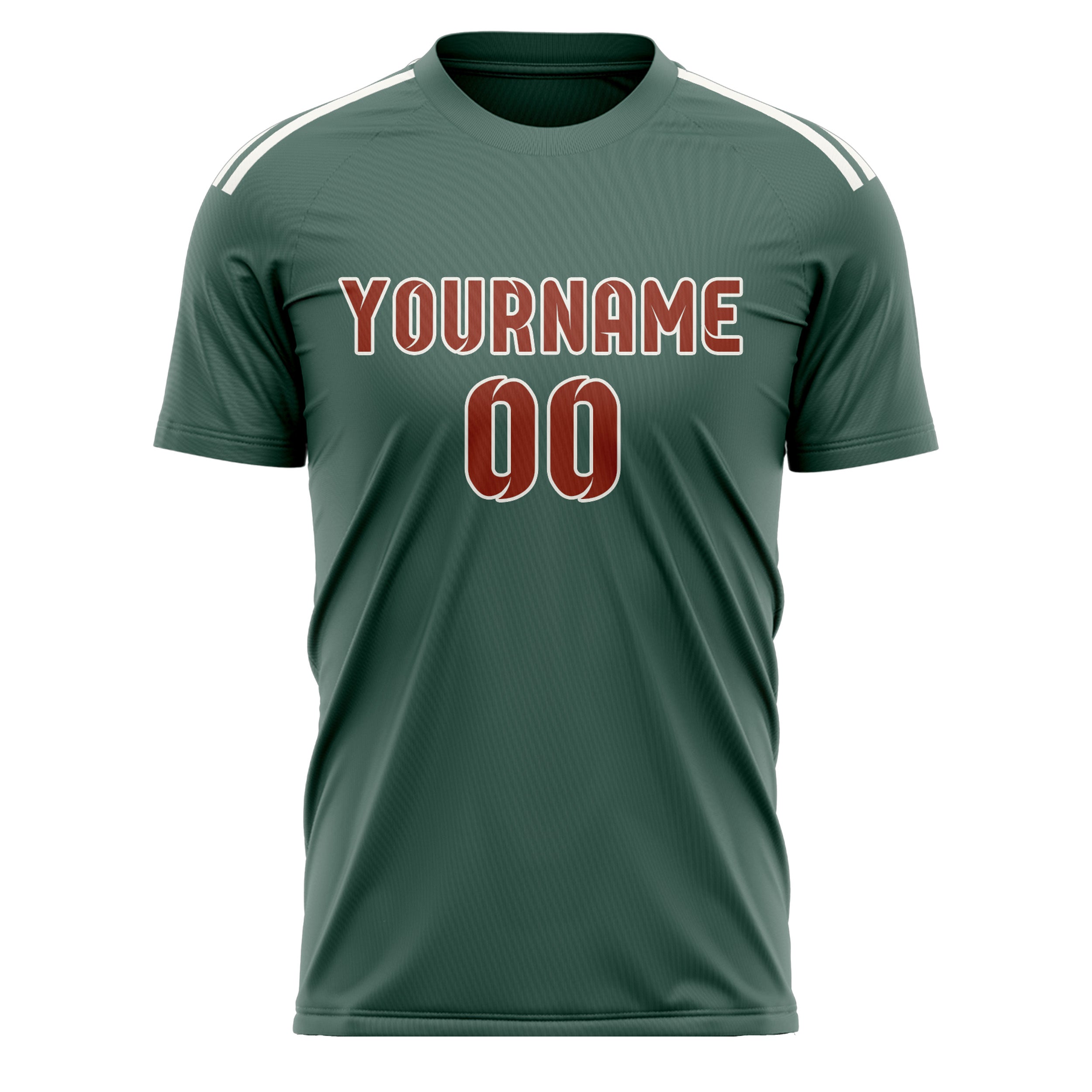 Custom Blue Green Coral Red Soccer Jersey