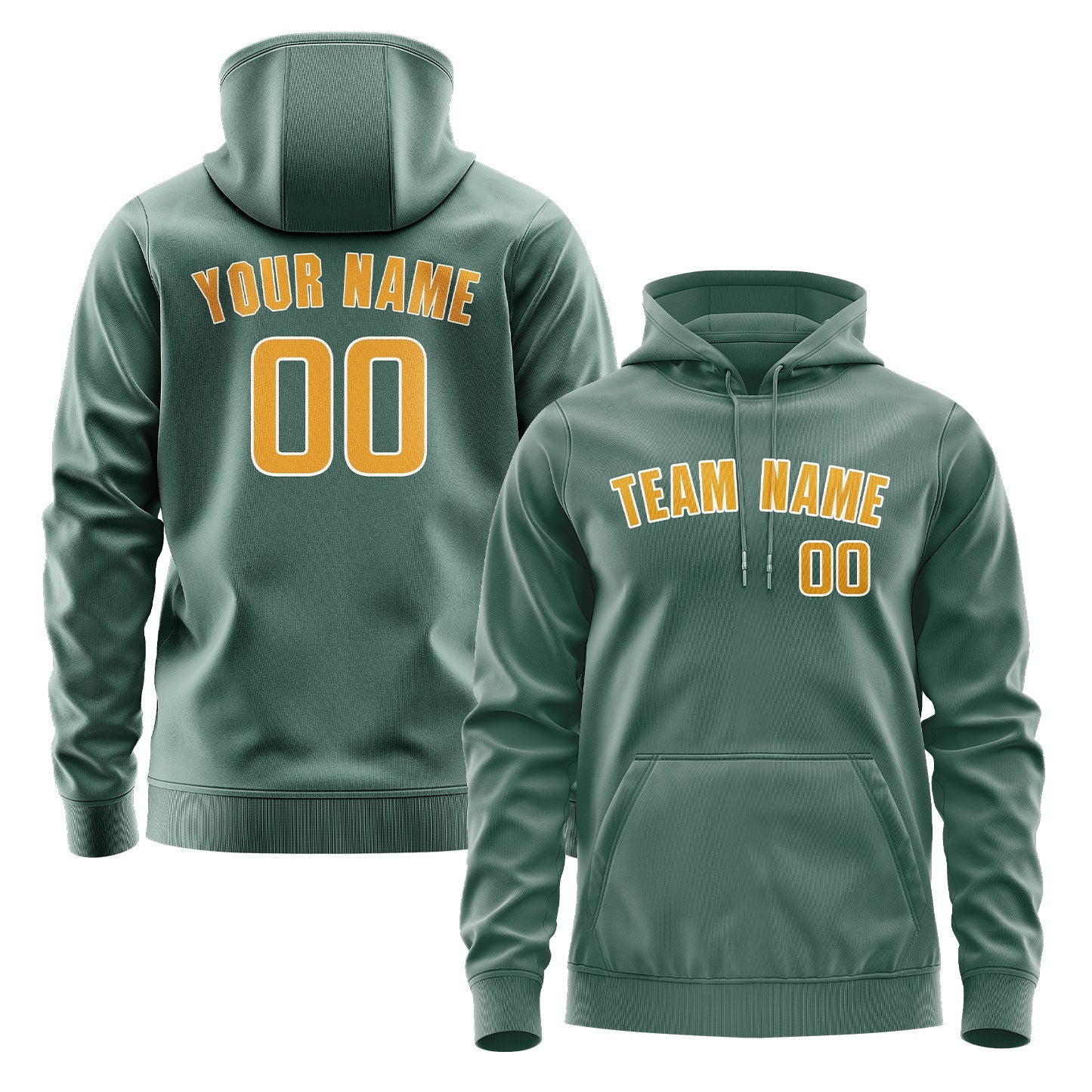 Custom Blue Green Yellow Hoodie