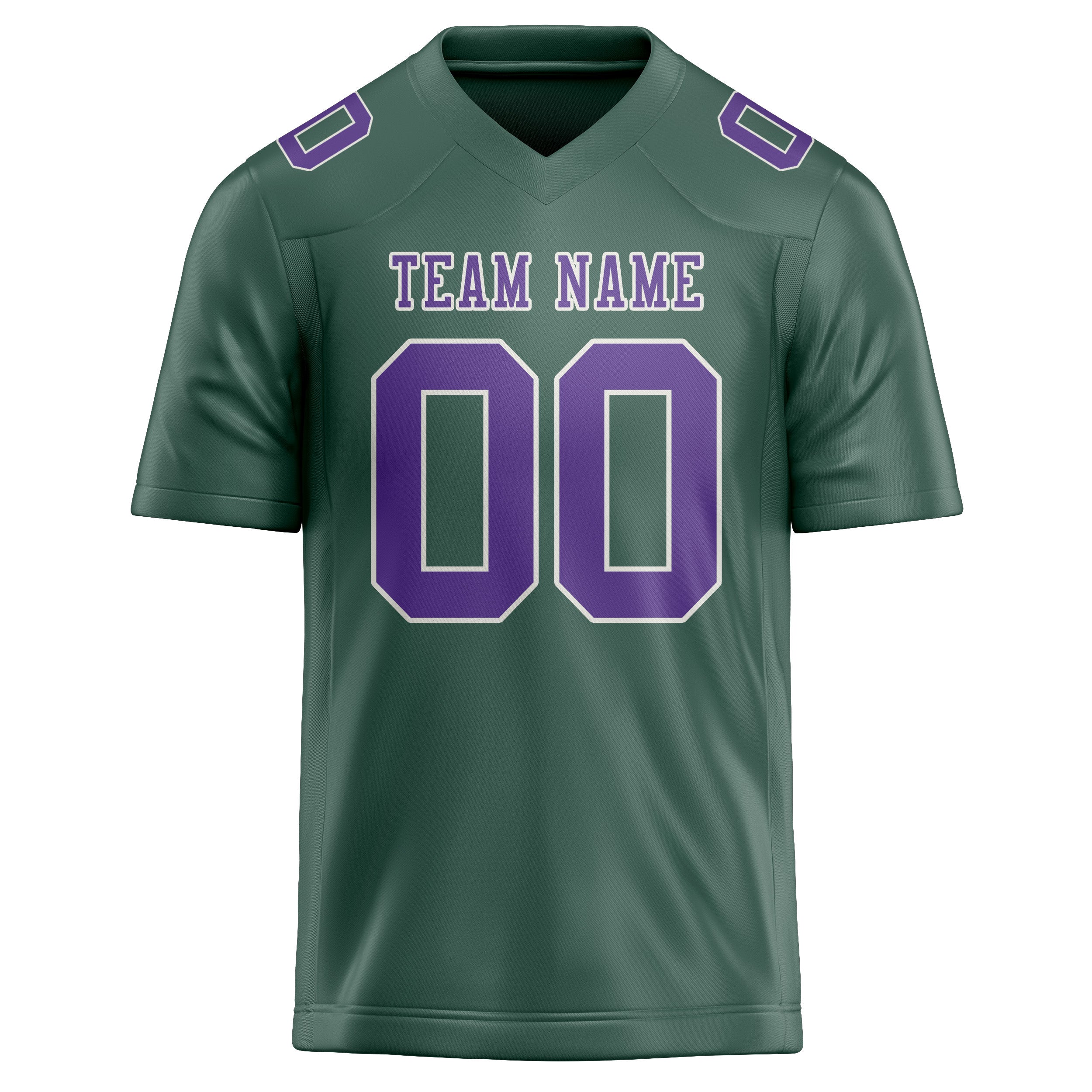 Custom Blue Green Light Purple Football Jersey