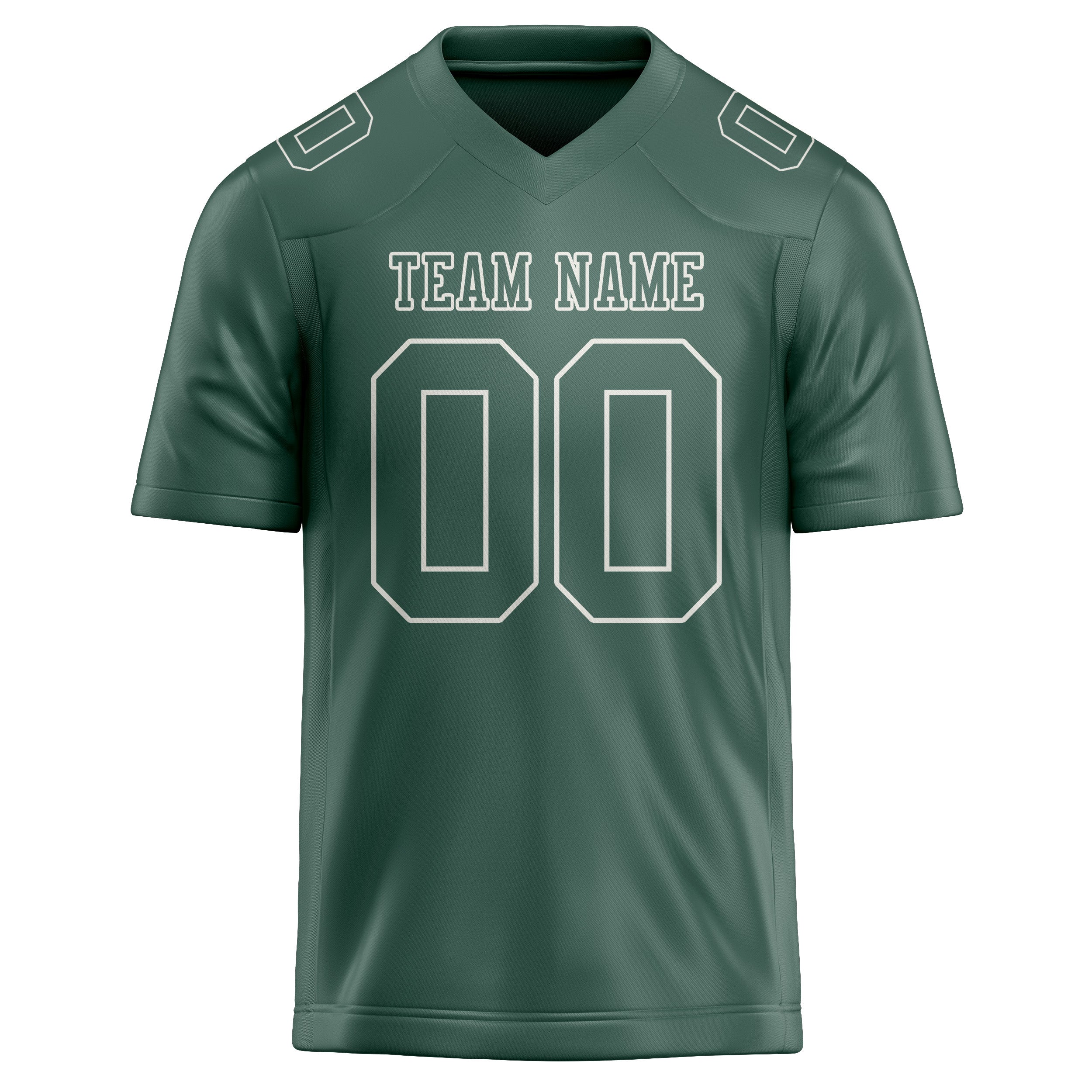 Custom Blue Green Blue Green Football Jersey