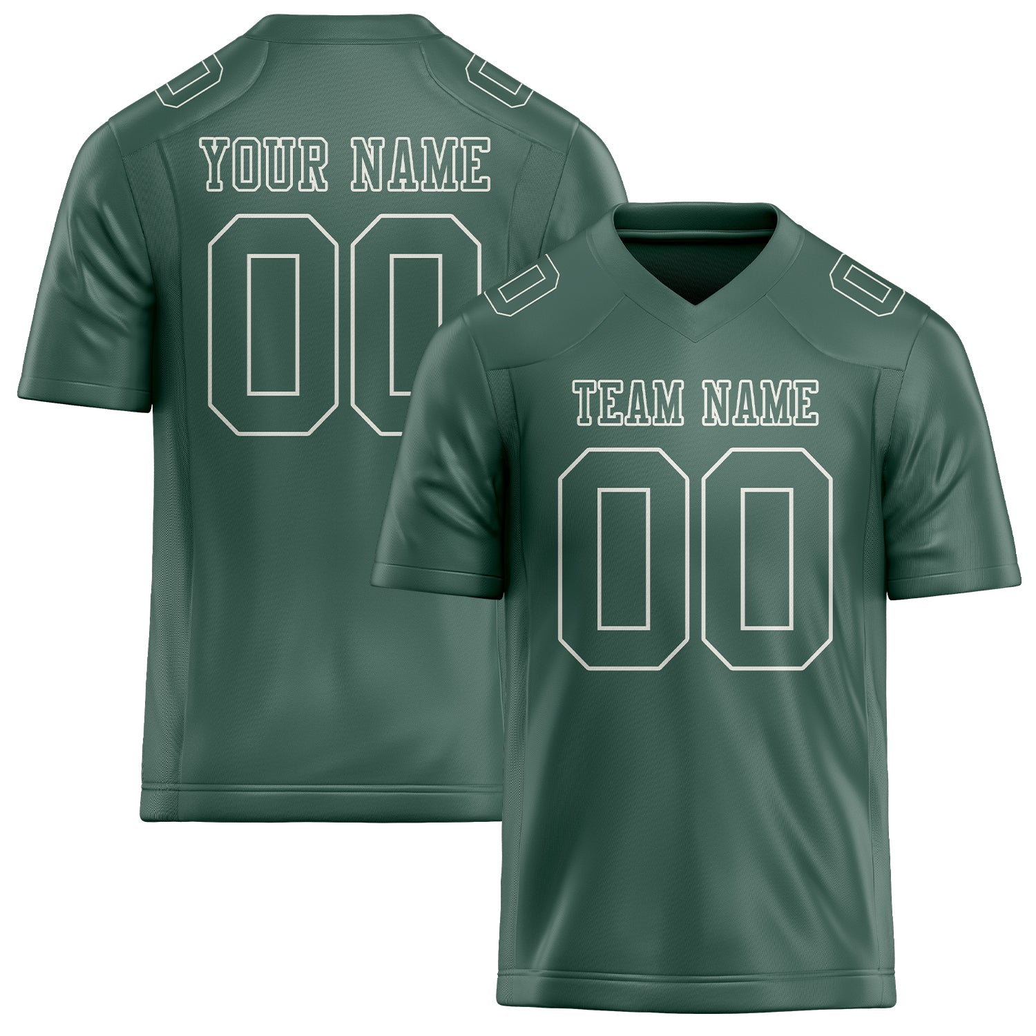 Custom Blue Green Blue Green Football Jersey