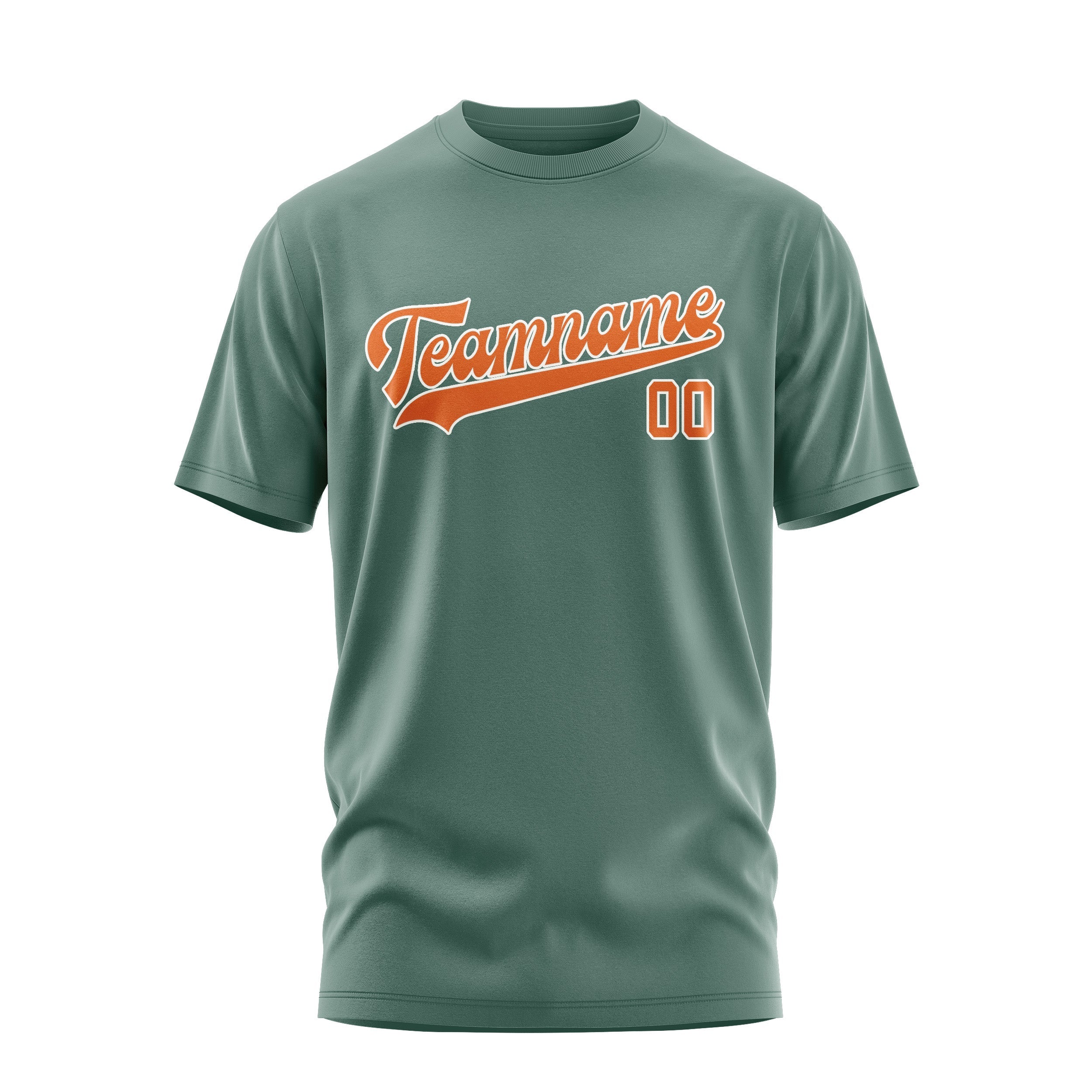 Custom Blue Green Orange T-Shirt