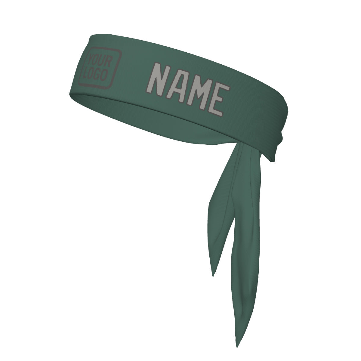 Custom Blue Green Gray Headband