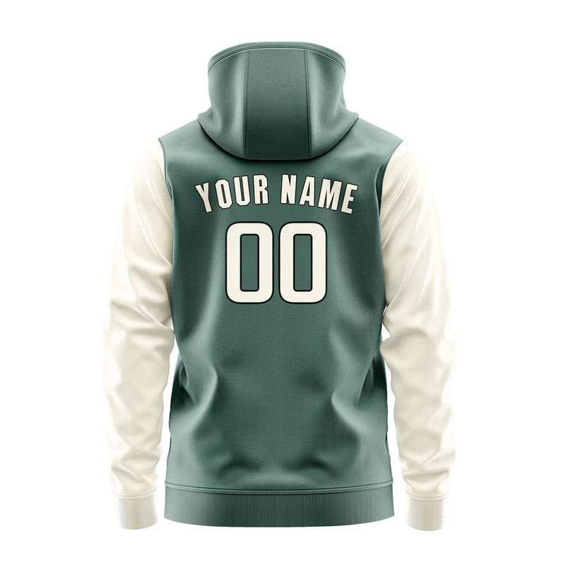 Custom Blue Green Cream Hoodie 2727030327B31703