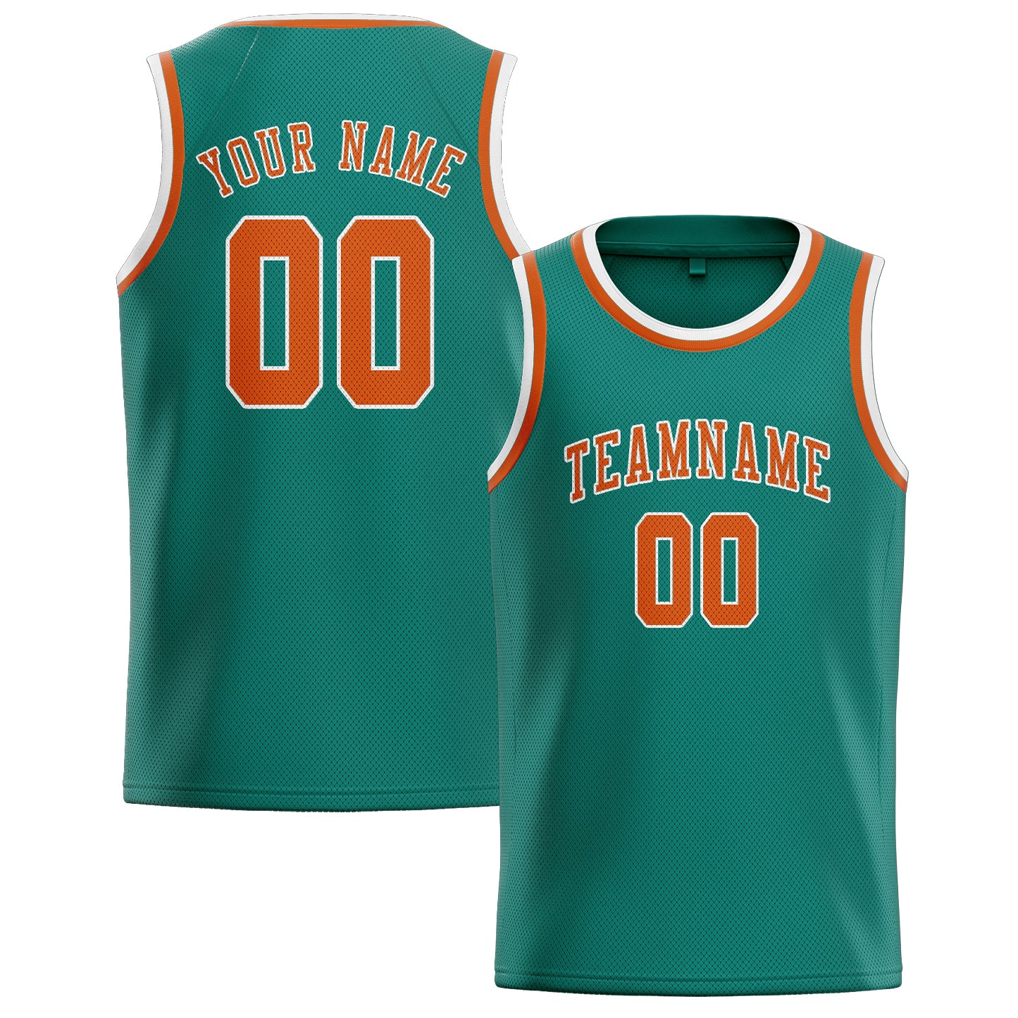 Custom Blue Green Orange Basketball Jersey