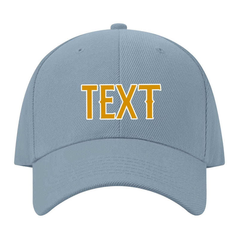 Custom Slate Gray Sky Blue Hat 27B21819