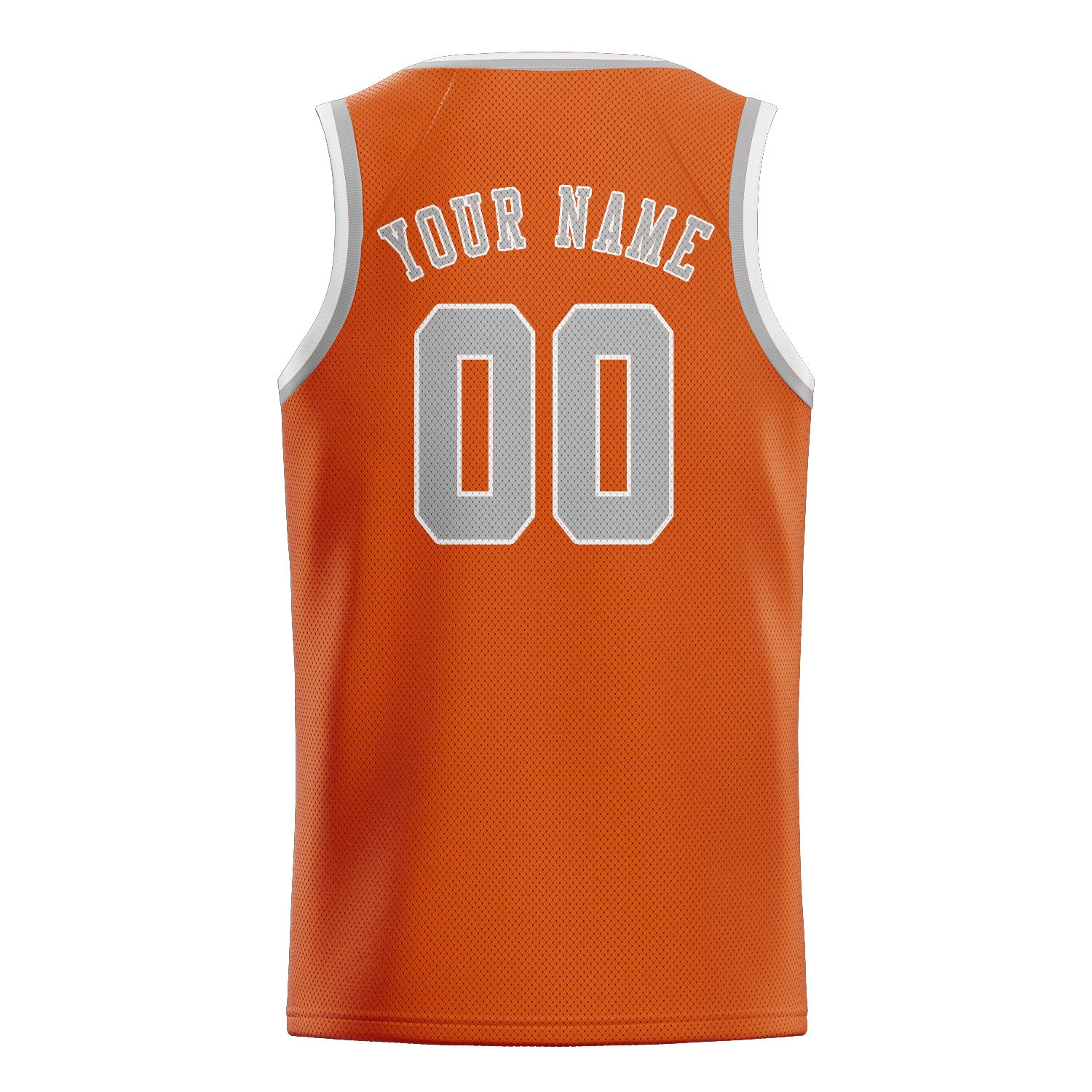 Custom Orange Gray Basketball Jersey