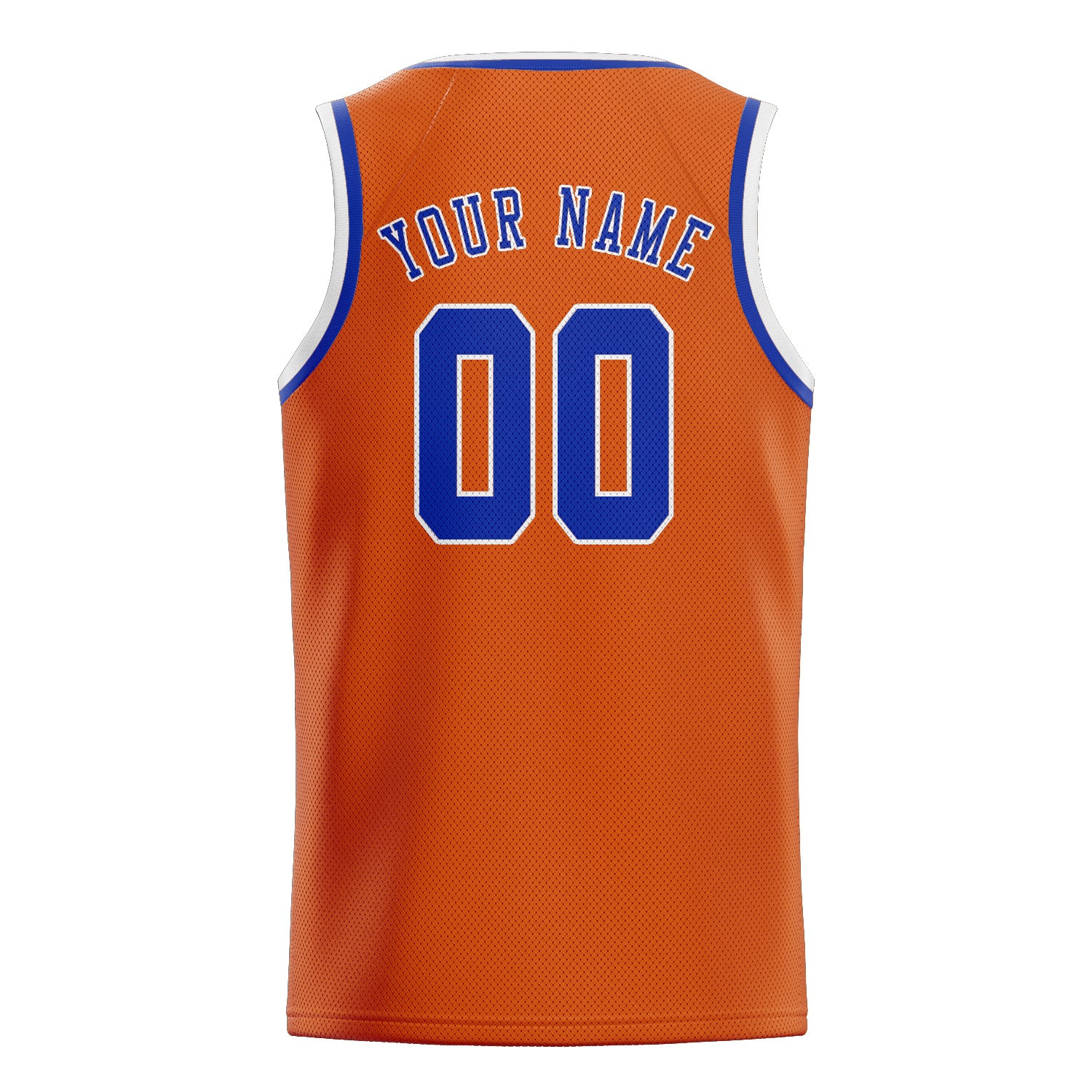 Custom Orange Sky Blue Basketball Jersey
