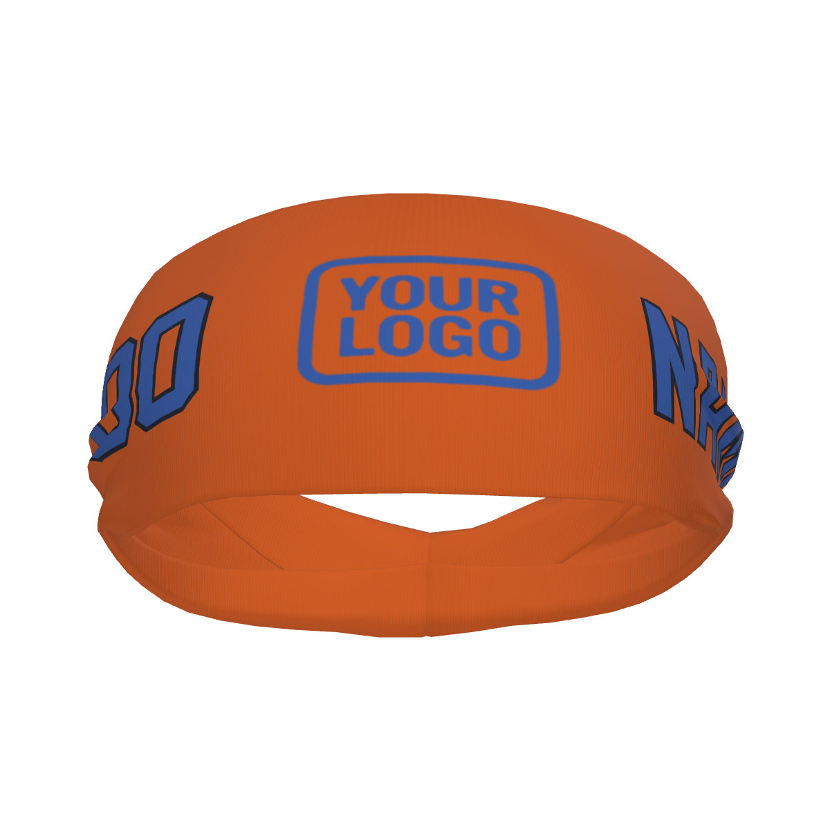 Custom Orange Sky Blue Sports headband