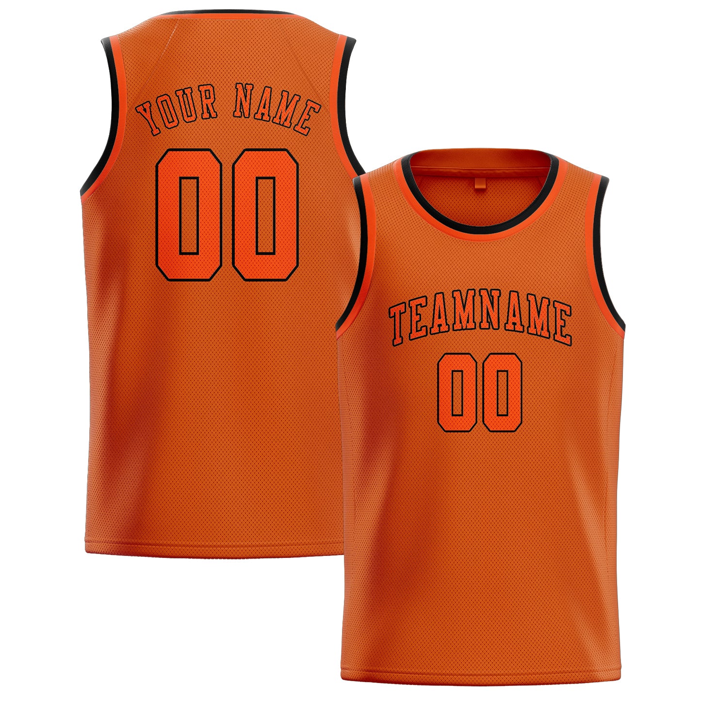 Custom Orange Orange Red Basketball Jersey