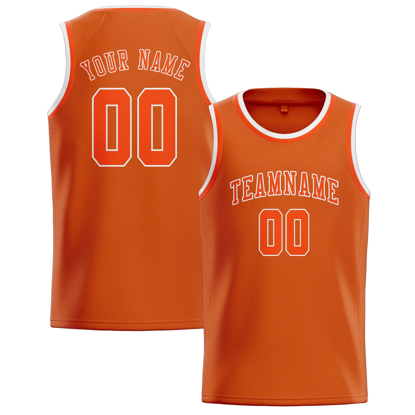Custom Orange Orange Red Basketball Jersey