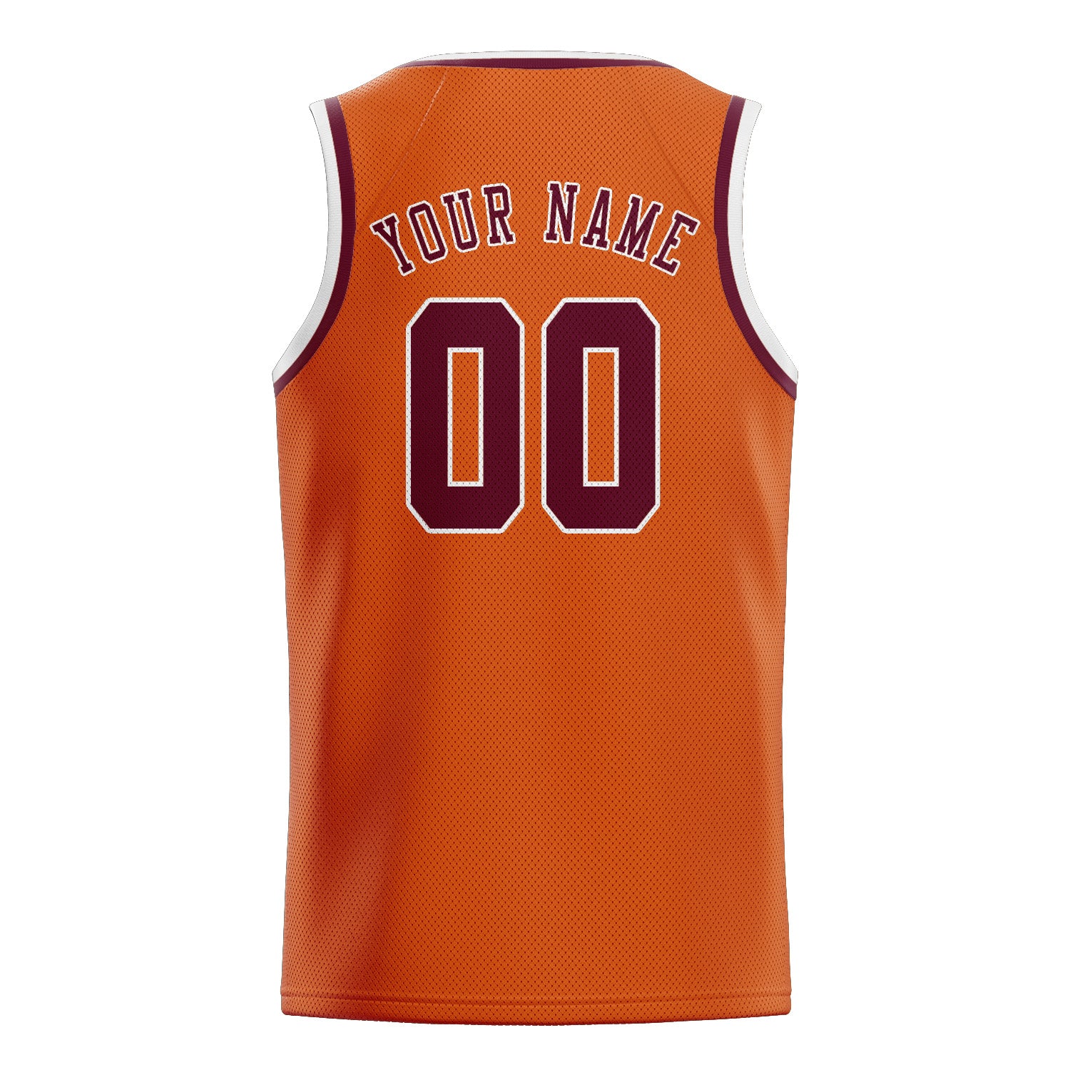 Custom Orange Crimson Red Basketball Jersey