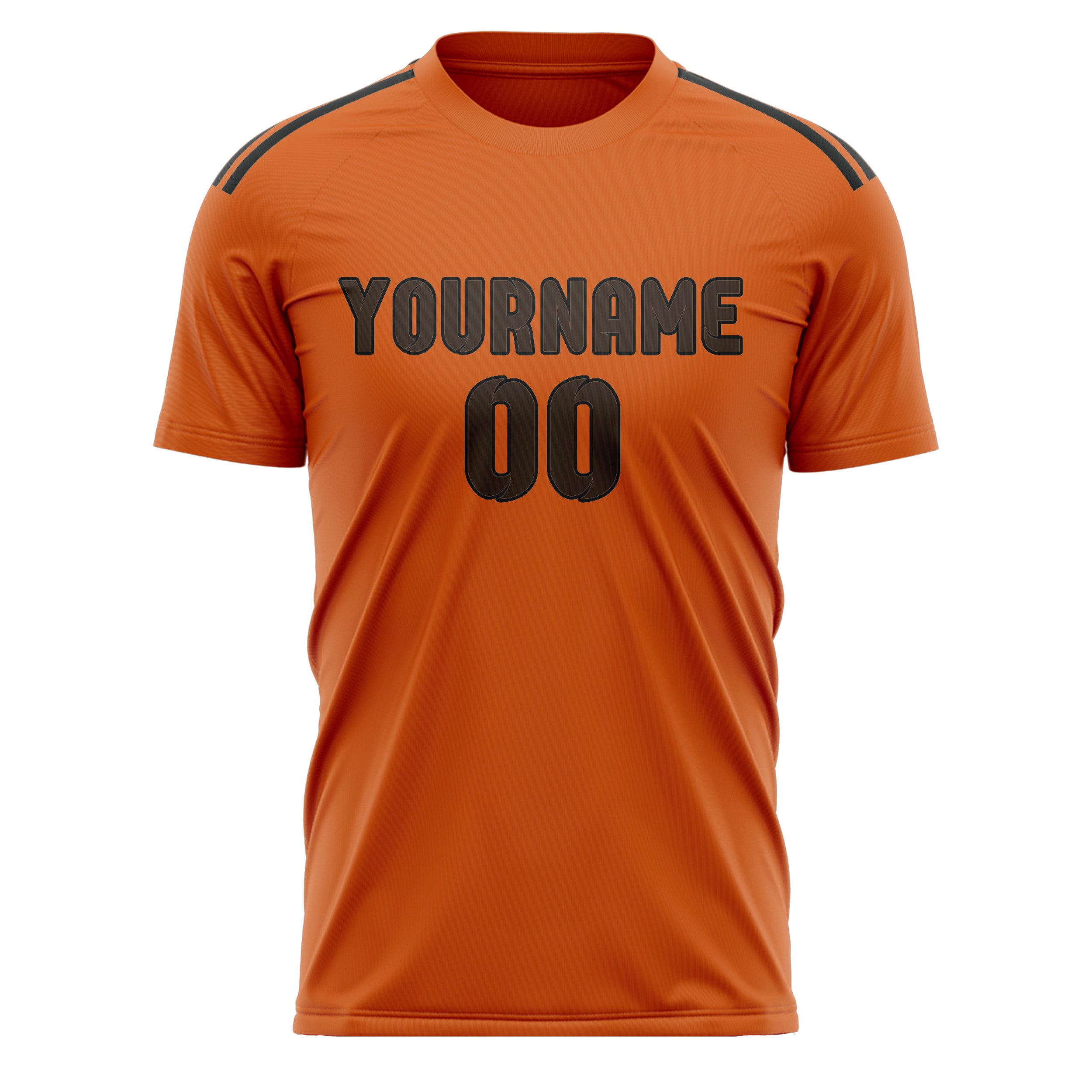 Custom Orange Brown Soccer Jersey