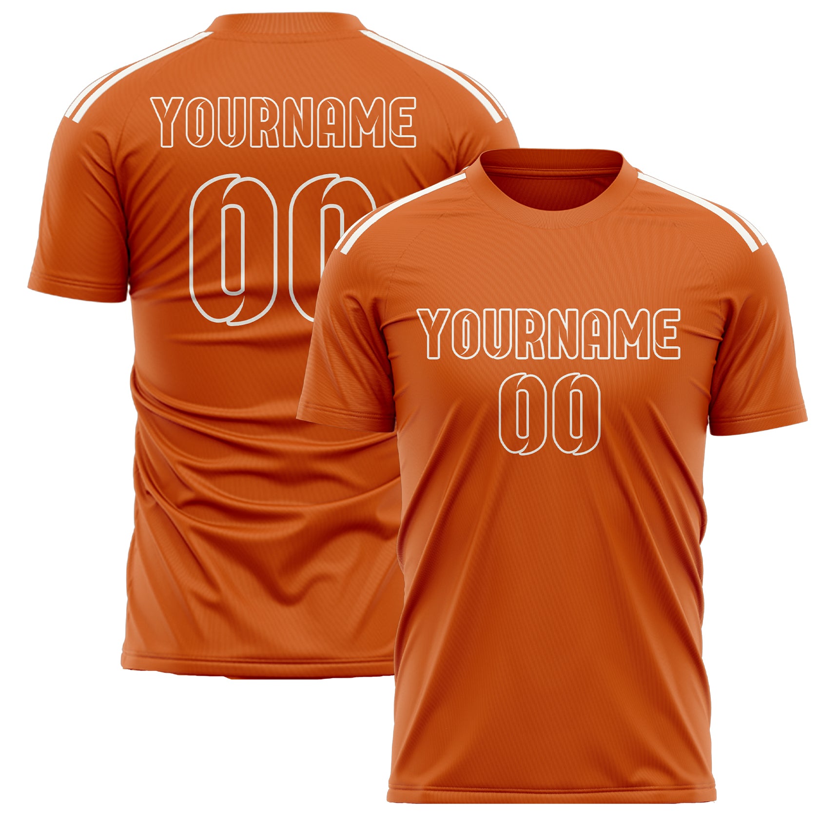 Custom Orange Orange Soccer Jersey