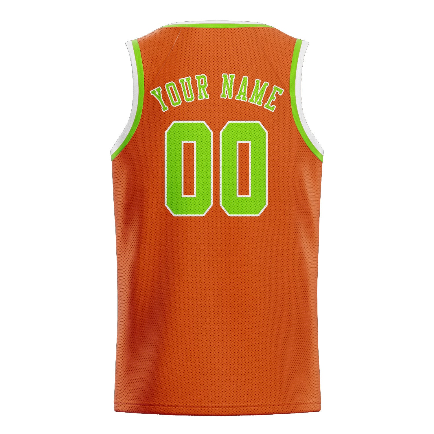 Custom Orange Emerald Green Basketball Jersey