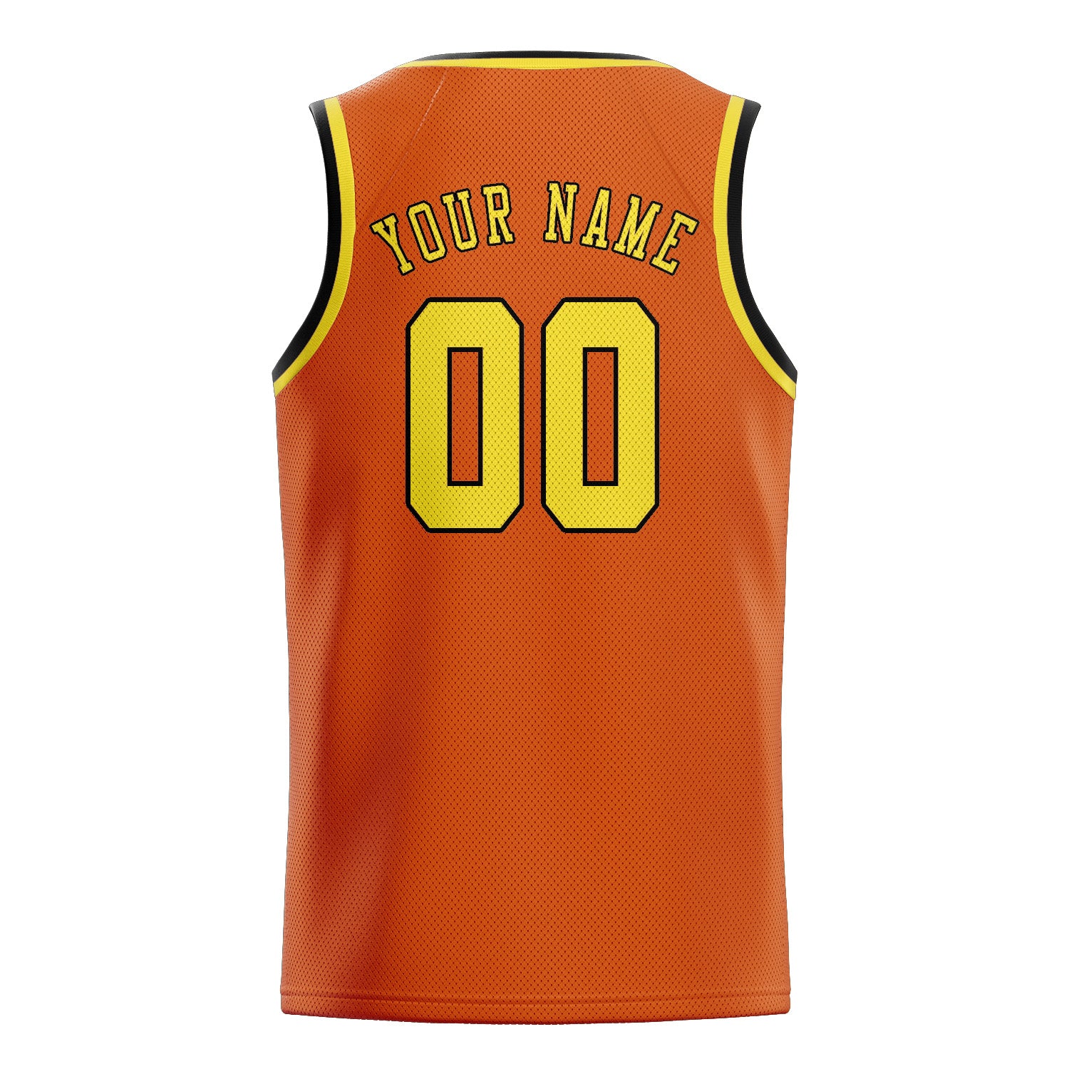 Custom Orange Light Yellow Basketball Jersey