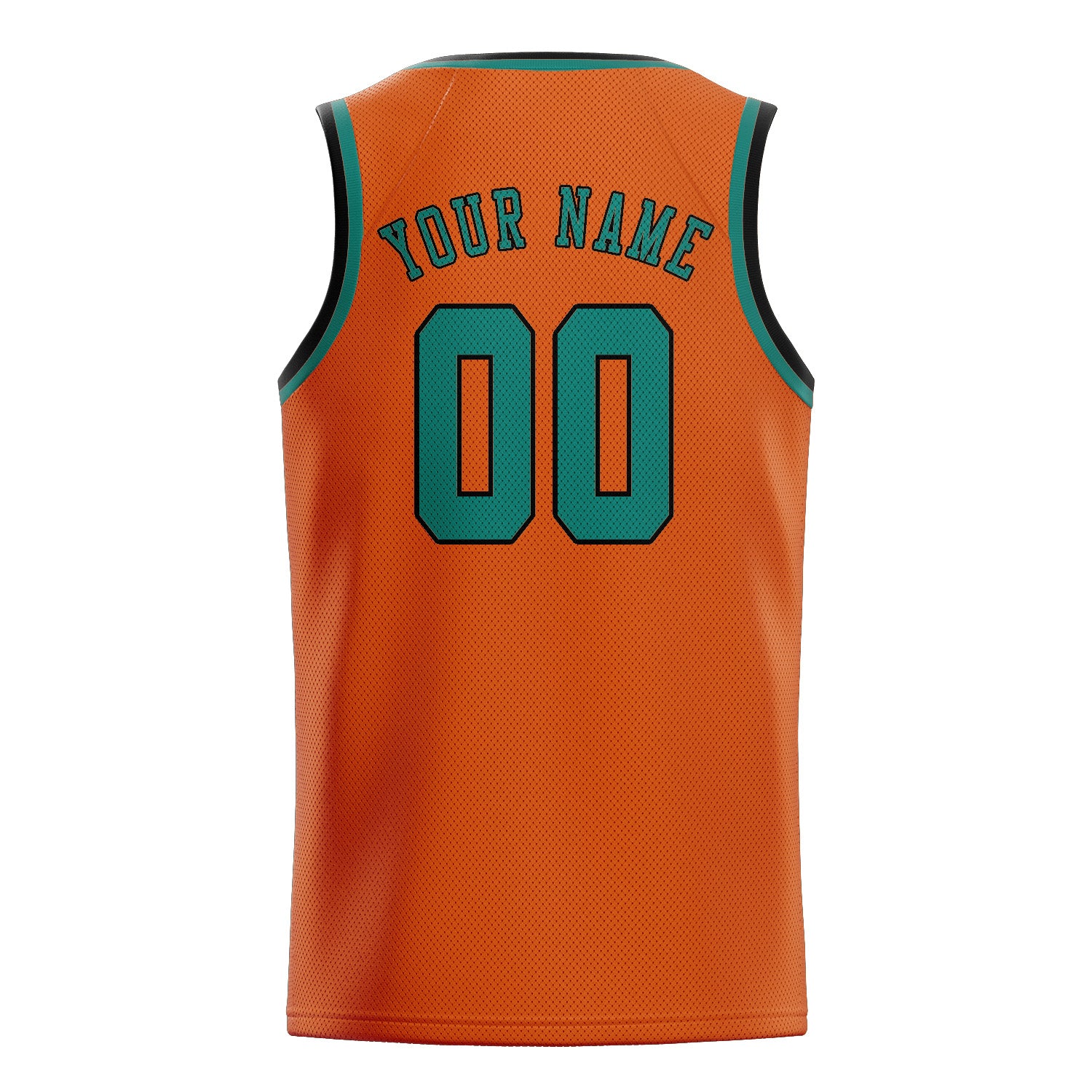 Custom Orange Blue Green Basketball Jersey
