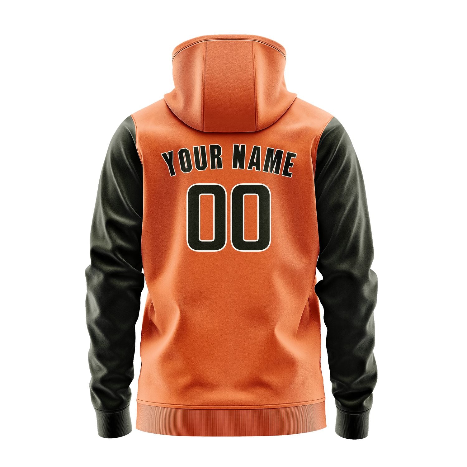 Custom Orange Olive Hoodie 2828020228B31802