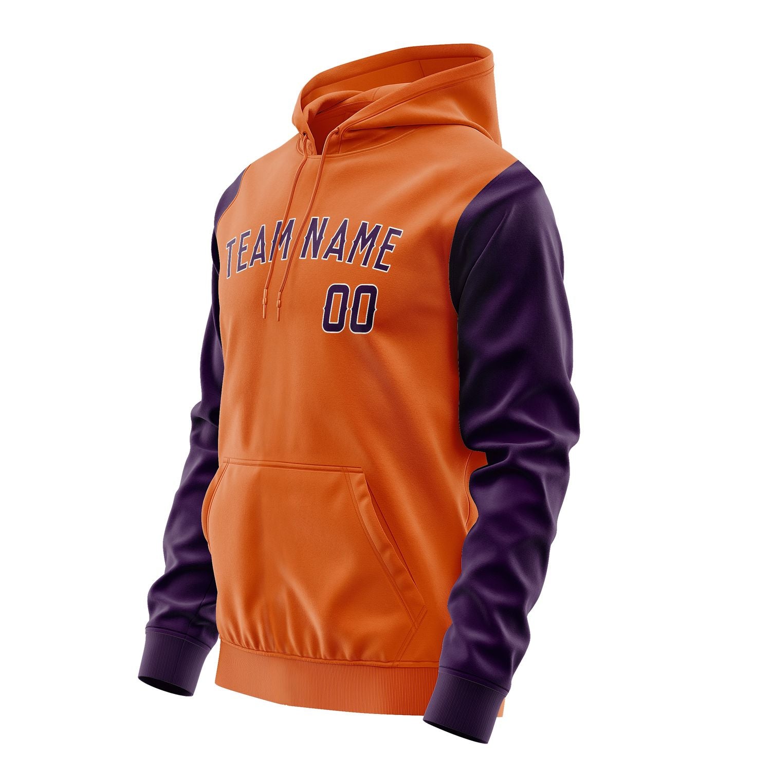 Custom Orange Purple Hoodie 2828070728B31807