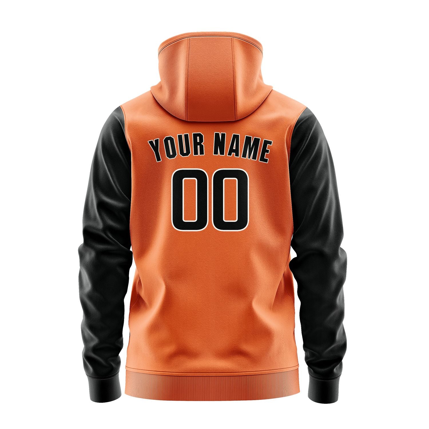 Custom Orange Black Hoodie 2828171728B31817