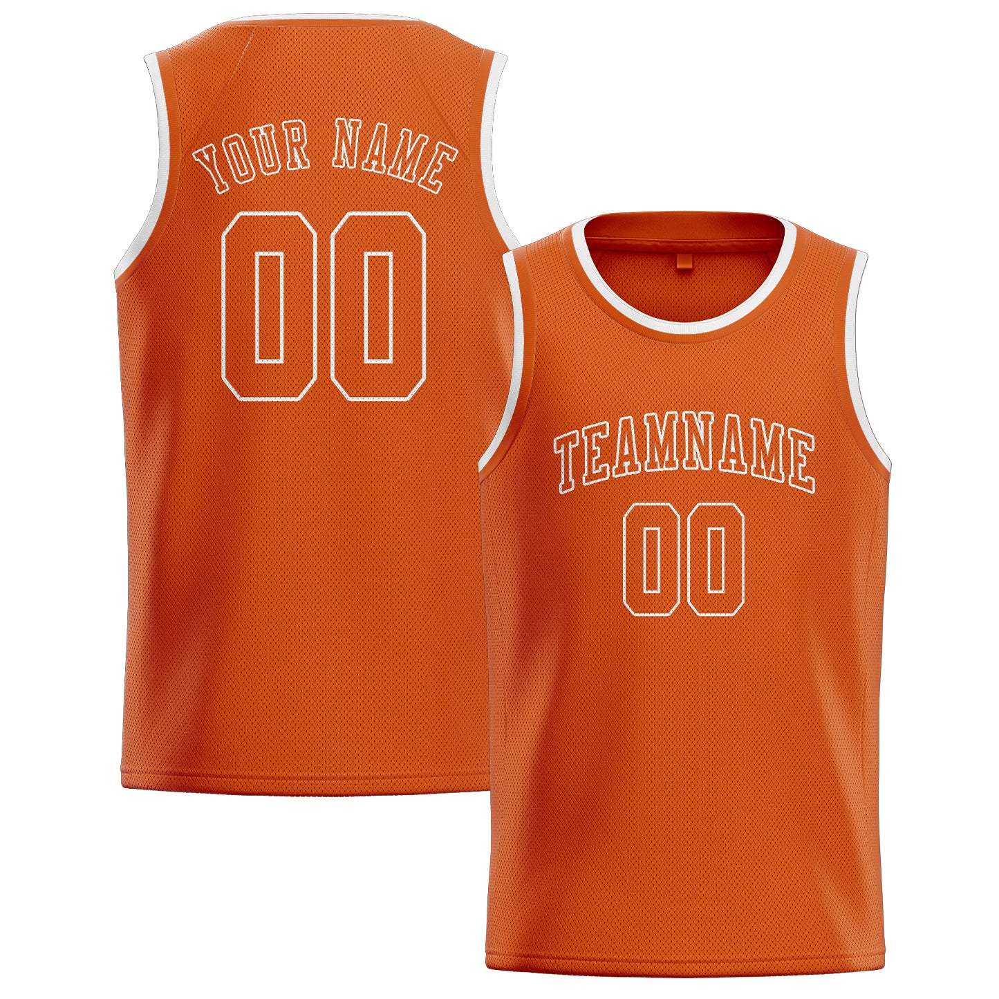 Custom Orange Orange Basketball Jersey