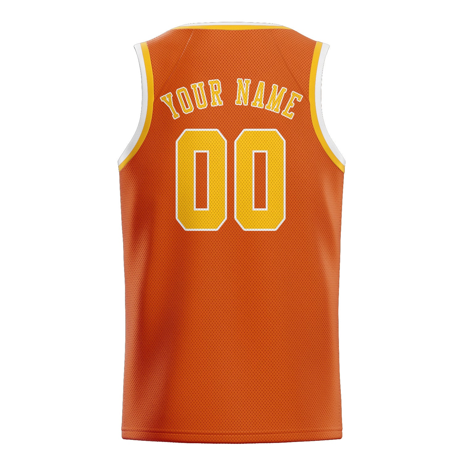 Custom Orange Gold Basketball Jersey