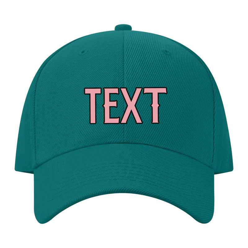Custom Blue Green Light Emerald Green Hat 28B21721