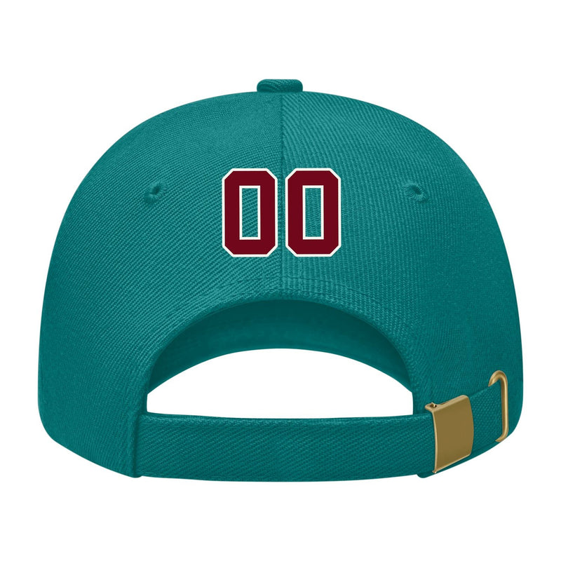 Custom Blue Green Khaki Hat 28B21815