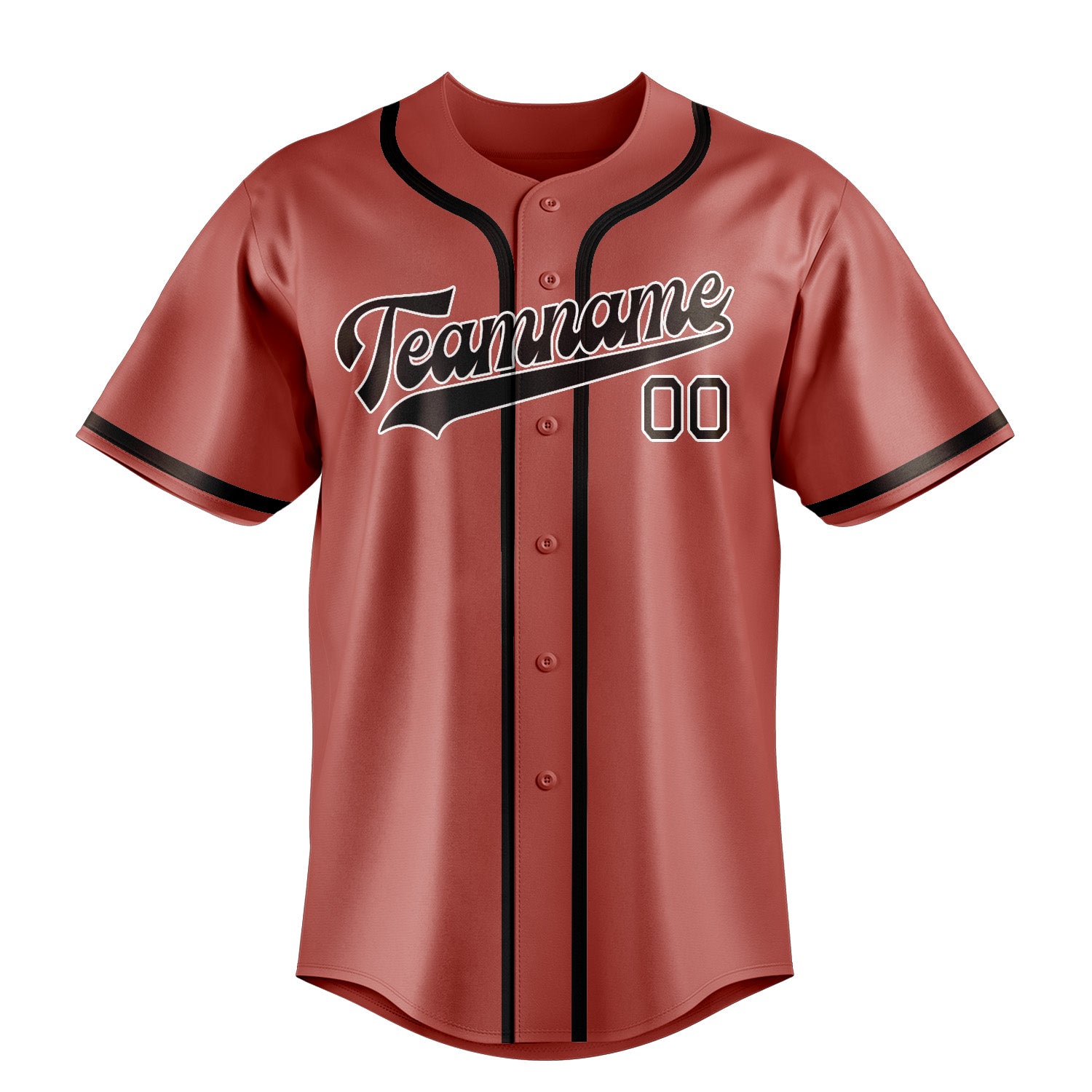 Custom Copper Rose Brown Baseball Jersey