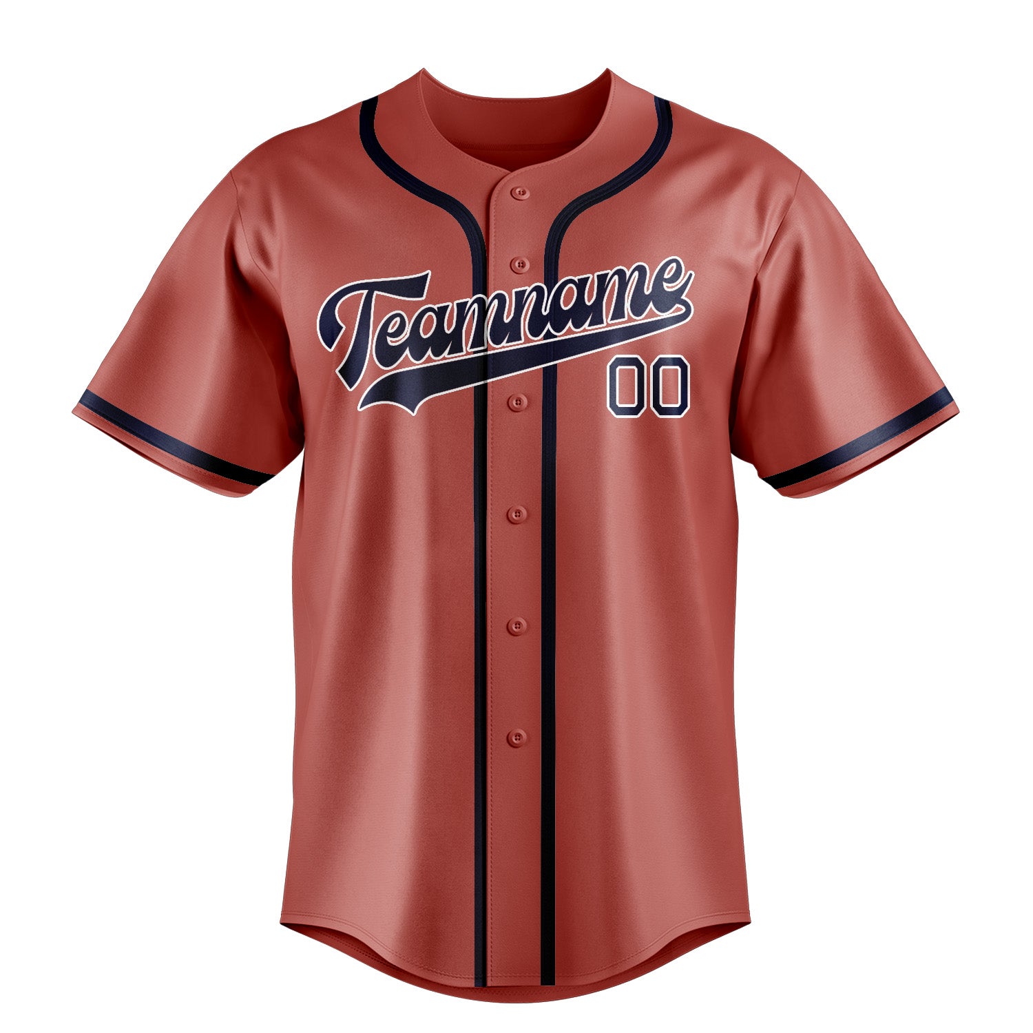 Custom Copper Rose Blue Baseball Jersey