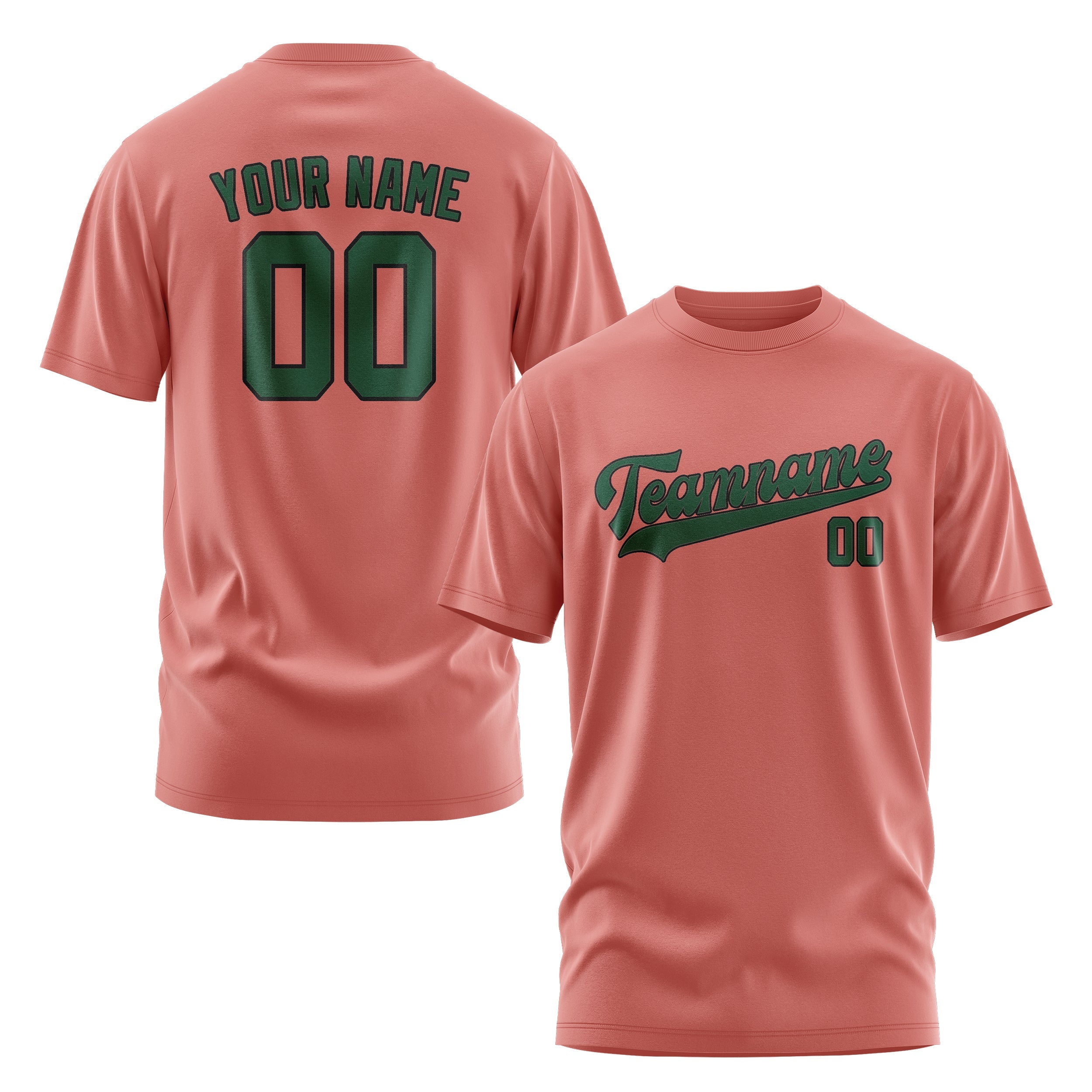 Custom Copper Rose Green T-Shirt