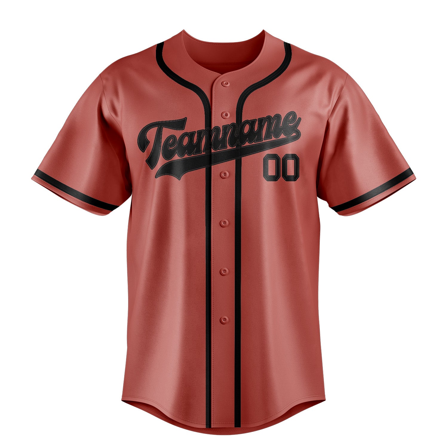 Custom Copper Rose Black Baseball Jersey